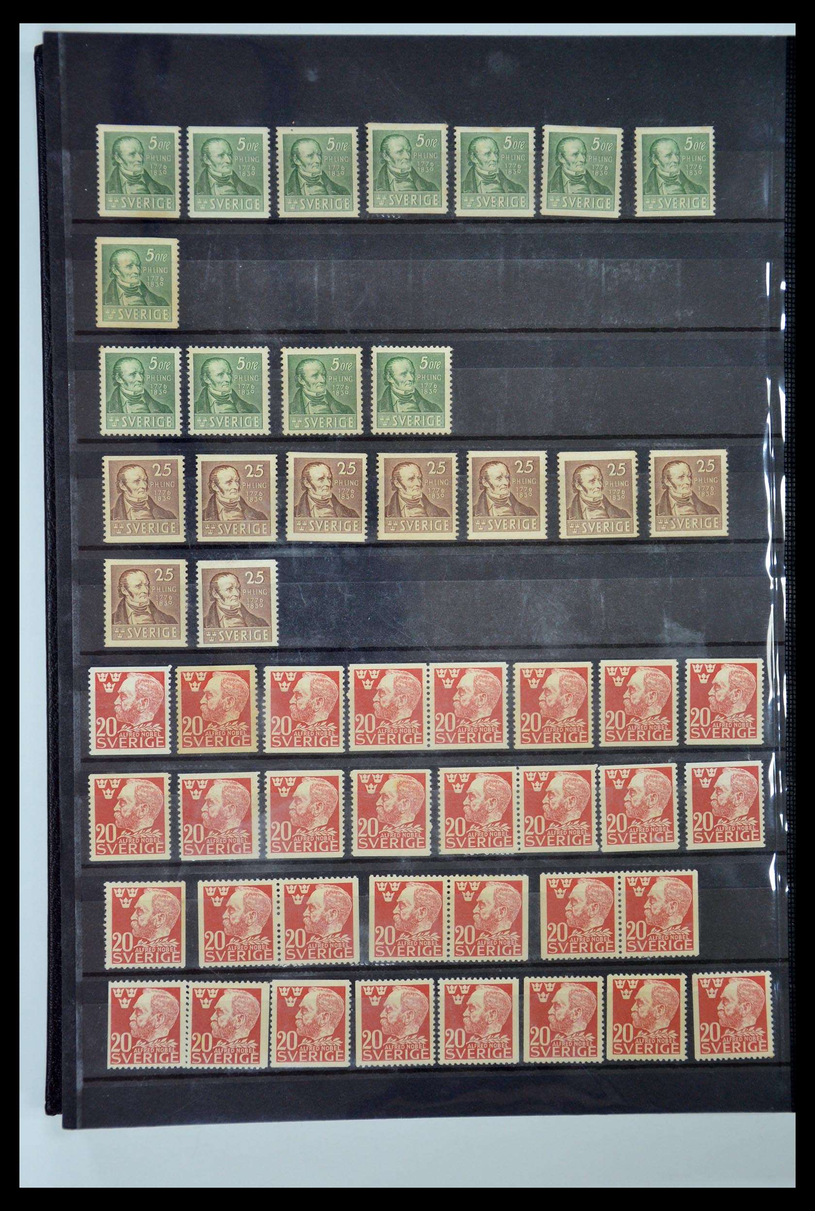 35110 027 - Postzegelverzameling 35110 Zweden 1891-1980.