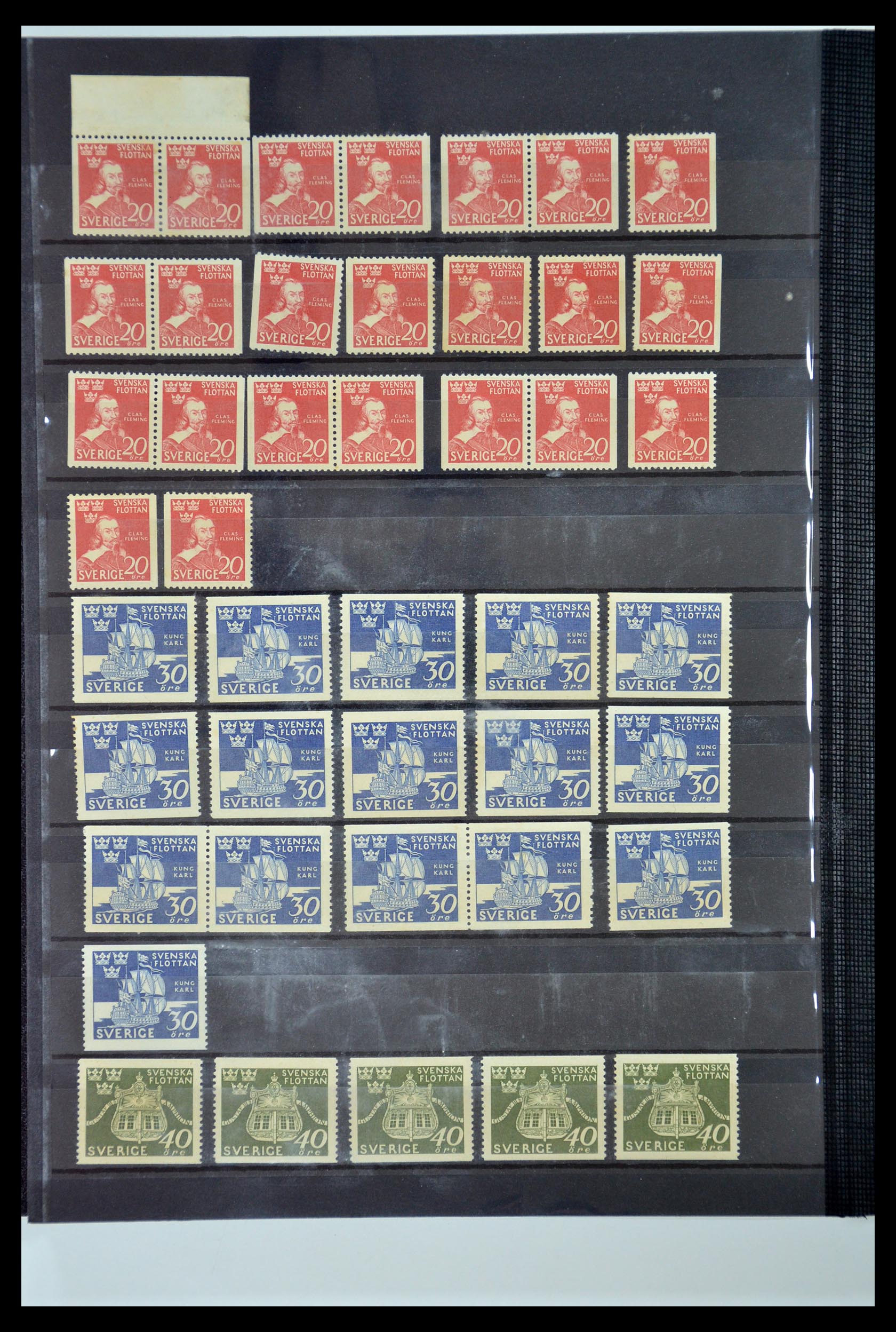 35110 031 - Postzegelverzameling 35110 Zweden 1891-1980.