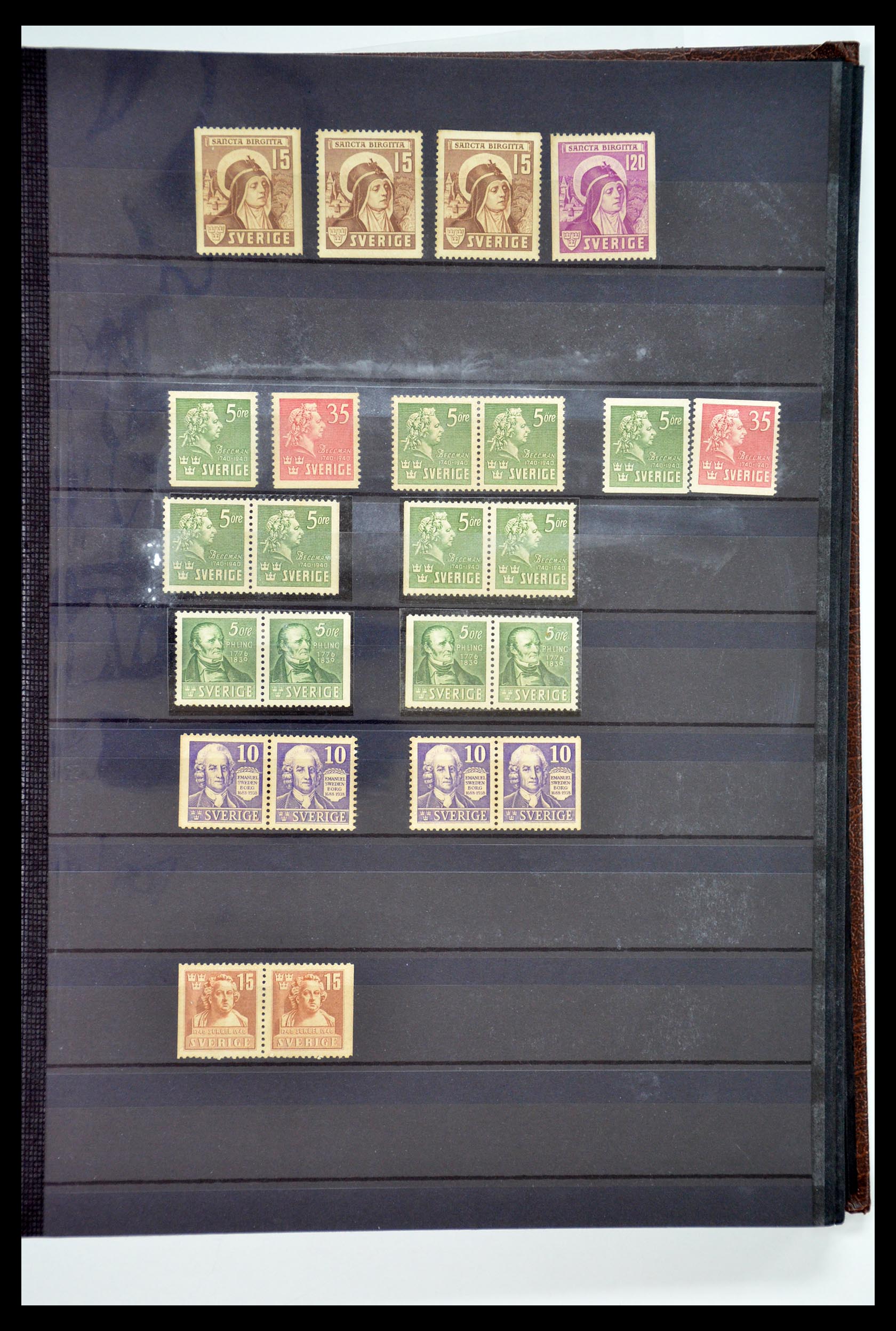 35110 048 - Postzegelverzameling 35110 Zweden 1891-1980.