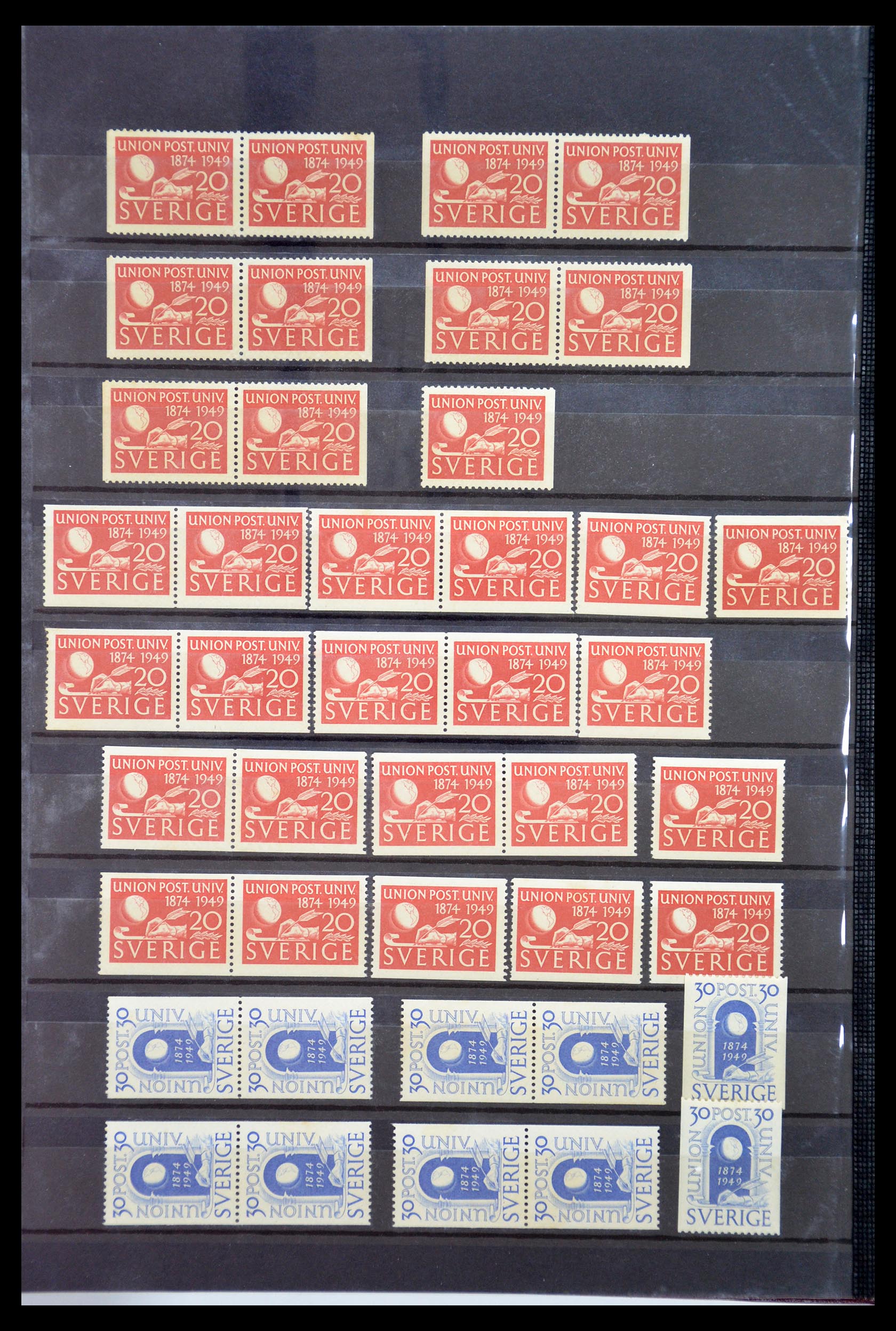 35110 073 - Postzegelverzameling 35110 Zweden 1891-1980.