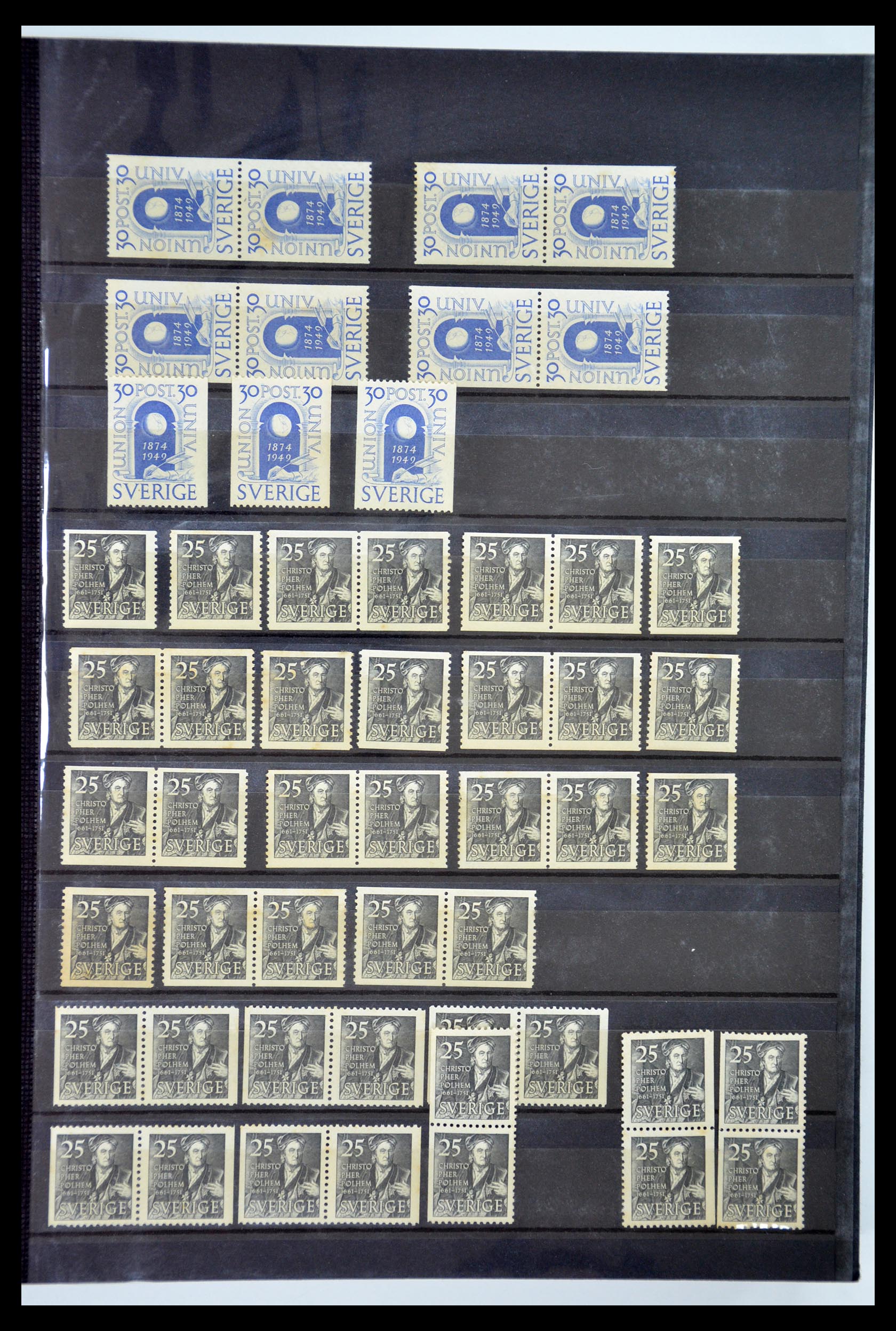 35110 074 - Postzegelverzameling 35110 Zweden 1891-1980.