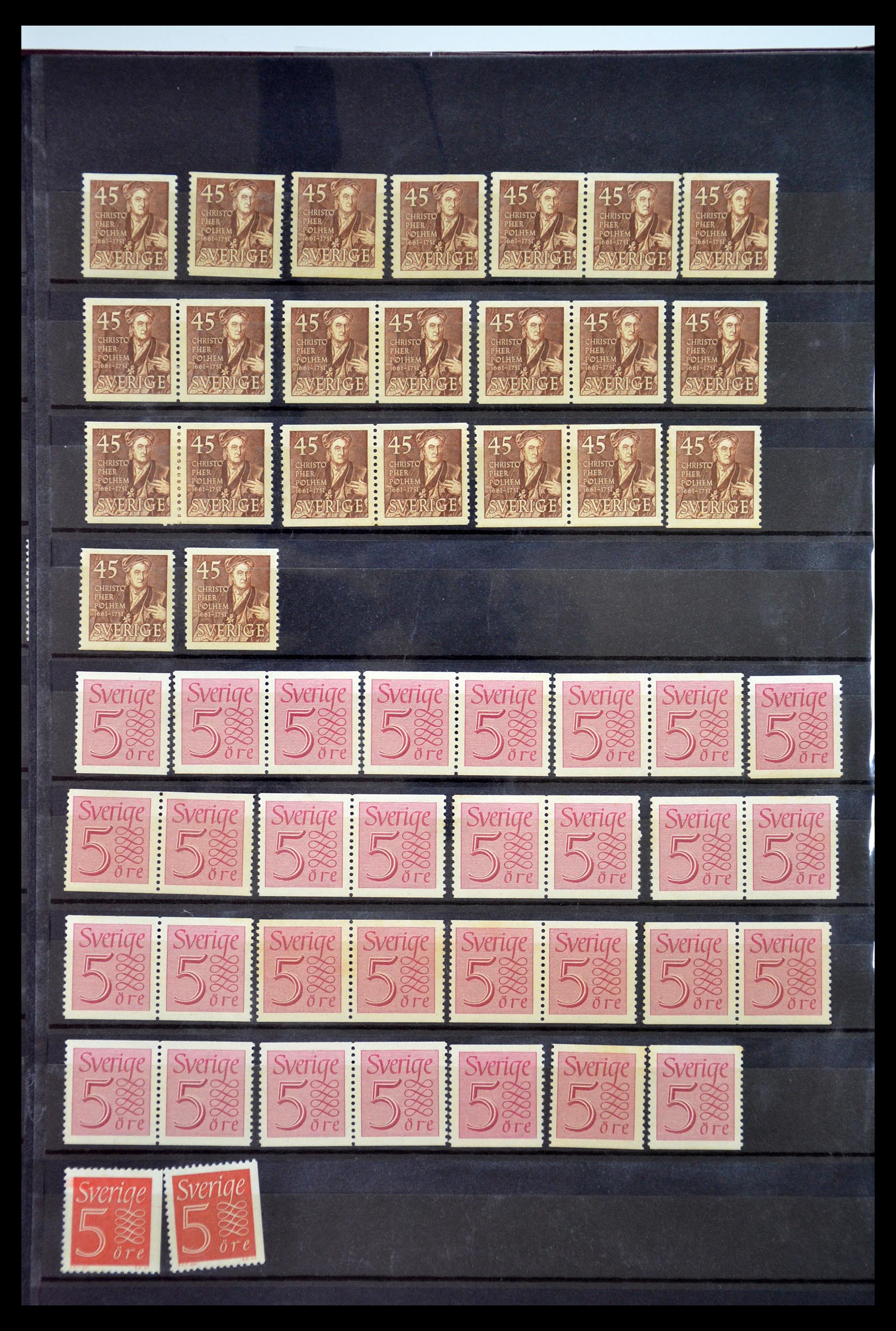 35110 075 - Postzegelverzameling 35110 Zweden 1891-1980.
