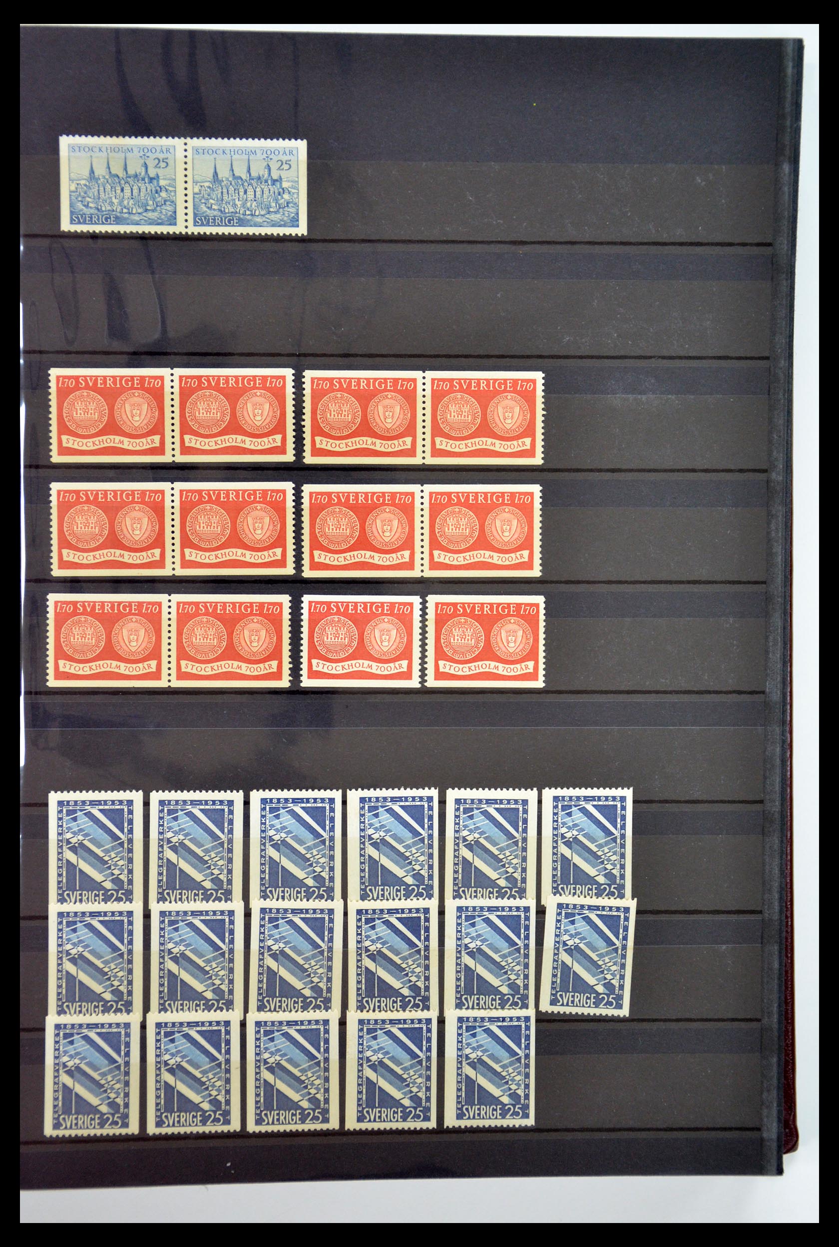 35110 084 - Postzegelverzameling 35110 Zweden 1891-1980.