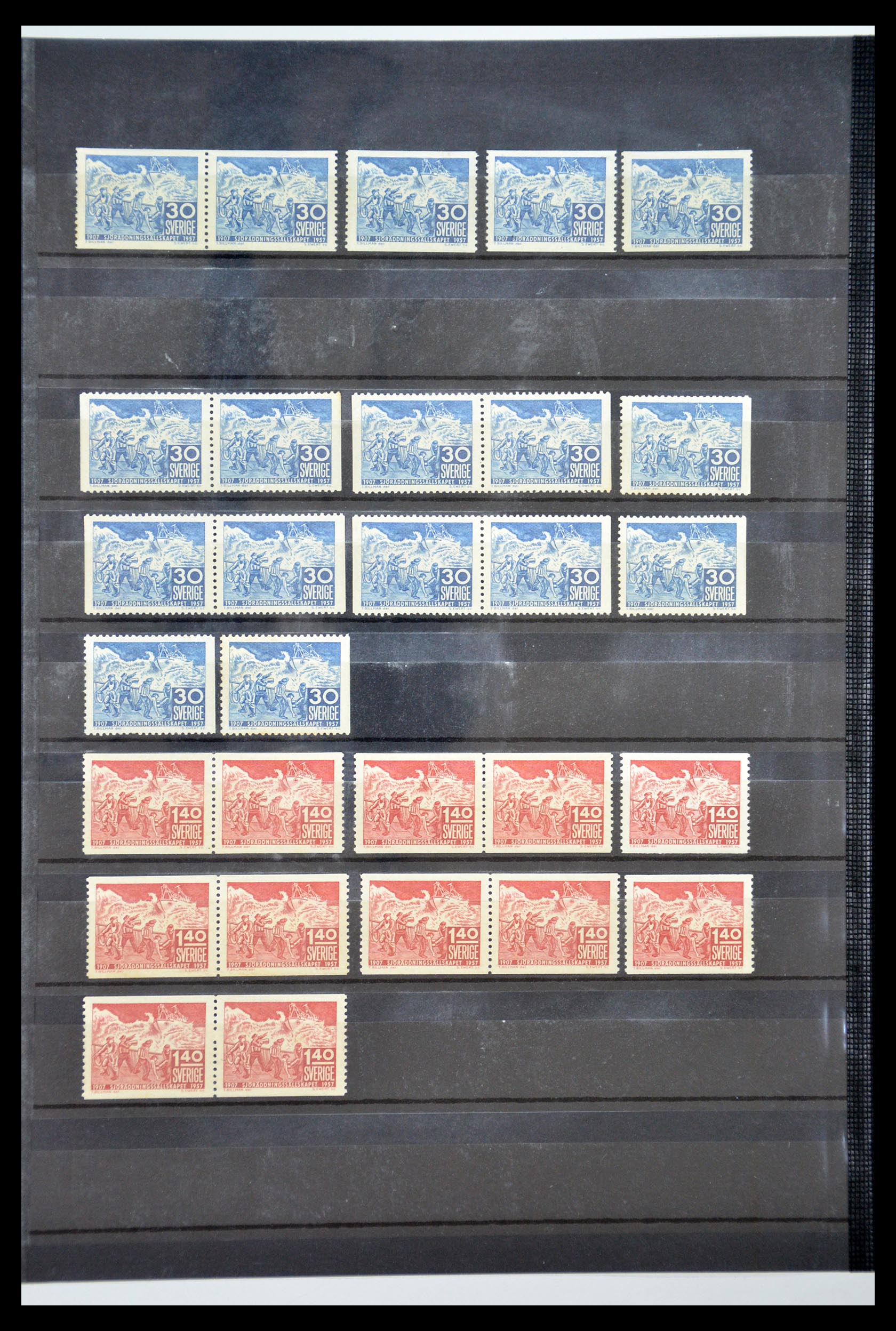 35110 107 - Postzegelverzameling 35110 Zweden 1891-1980.