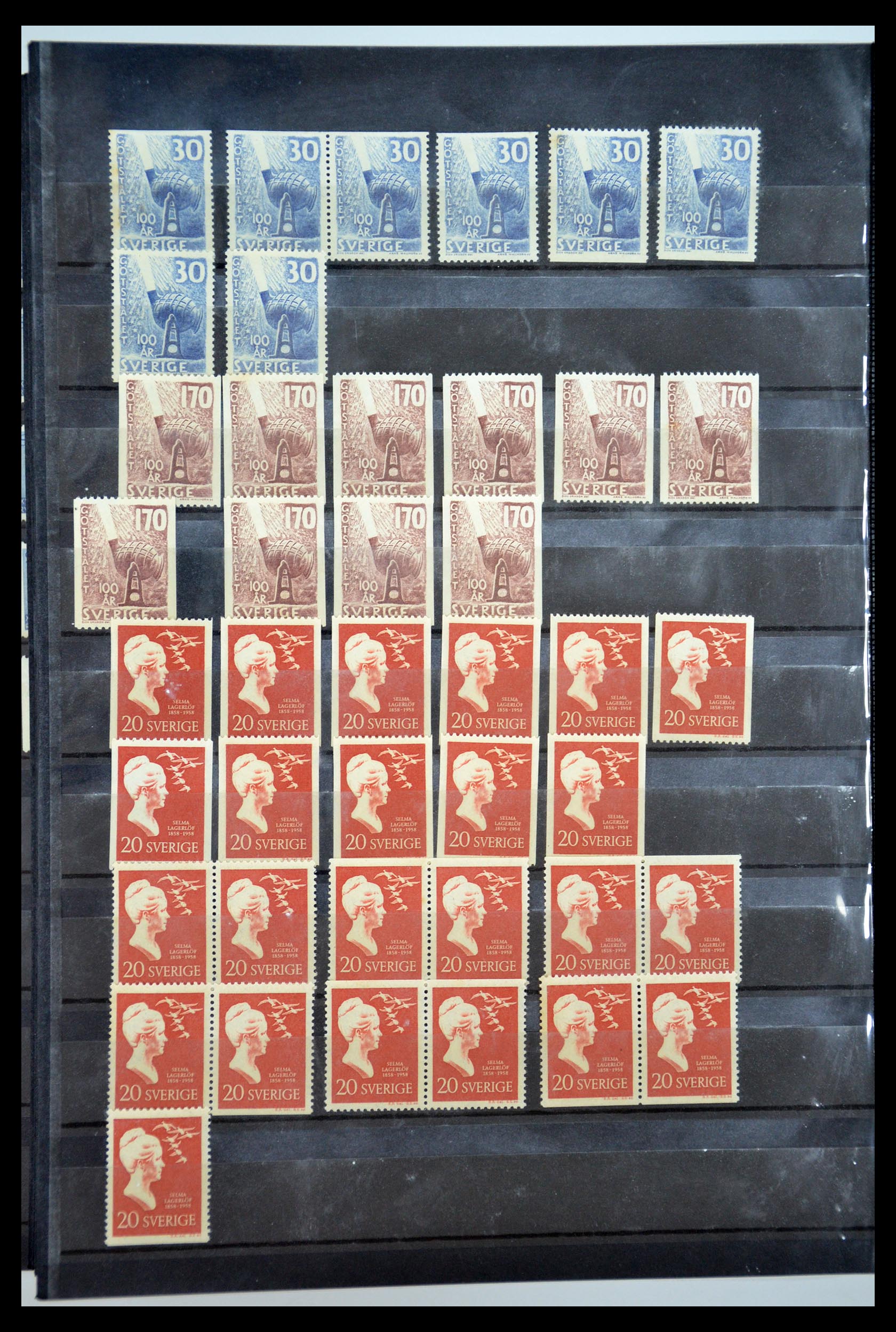 35110 113 - Postzegelverzameling 35110 Zweden 1891-1980.