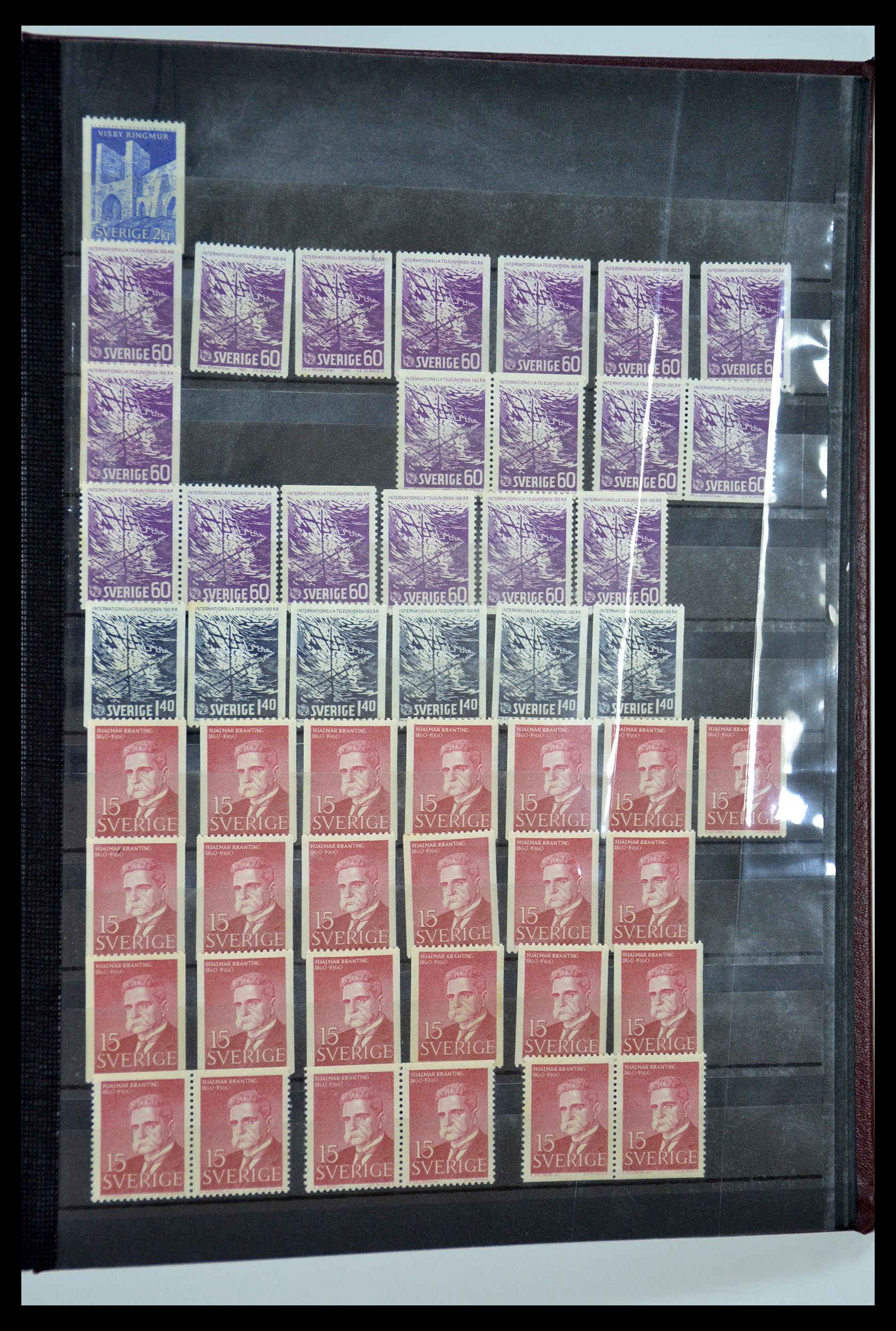 35110 124 - Postzegelverzameling 35110 Zweden 1891-1980.