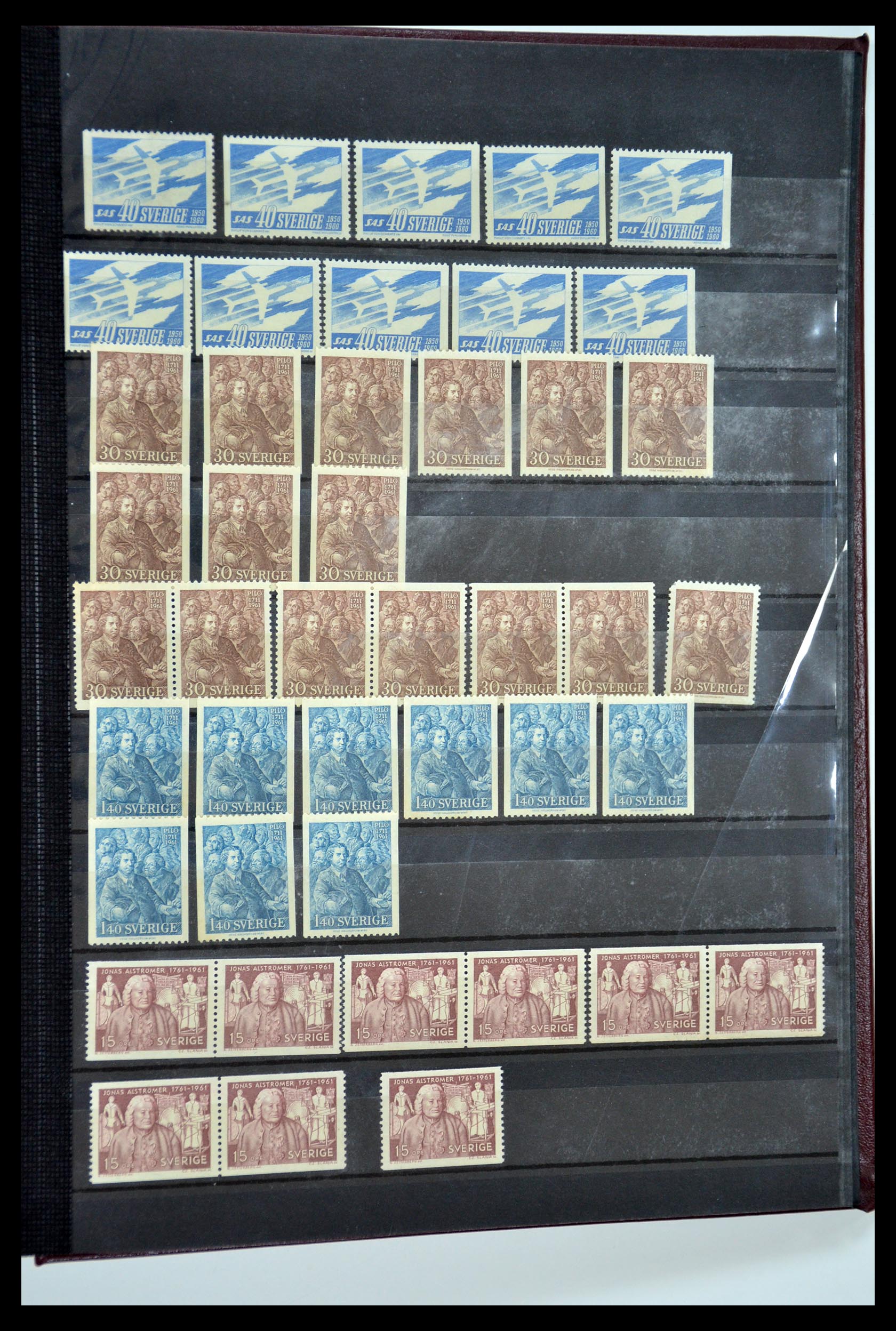35110 126 - Postzegelverzameling 35110 Zweden 1891-1980.