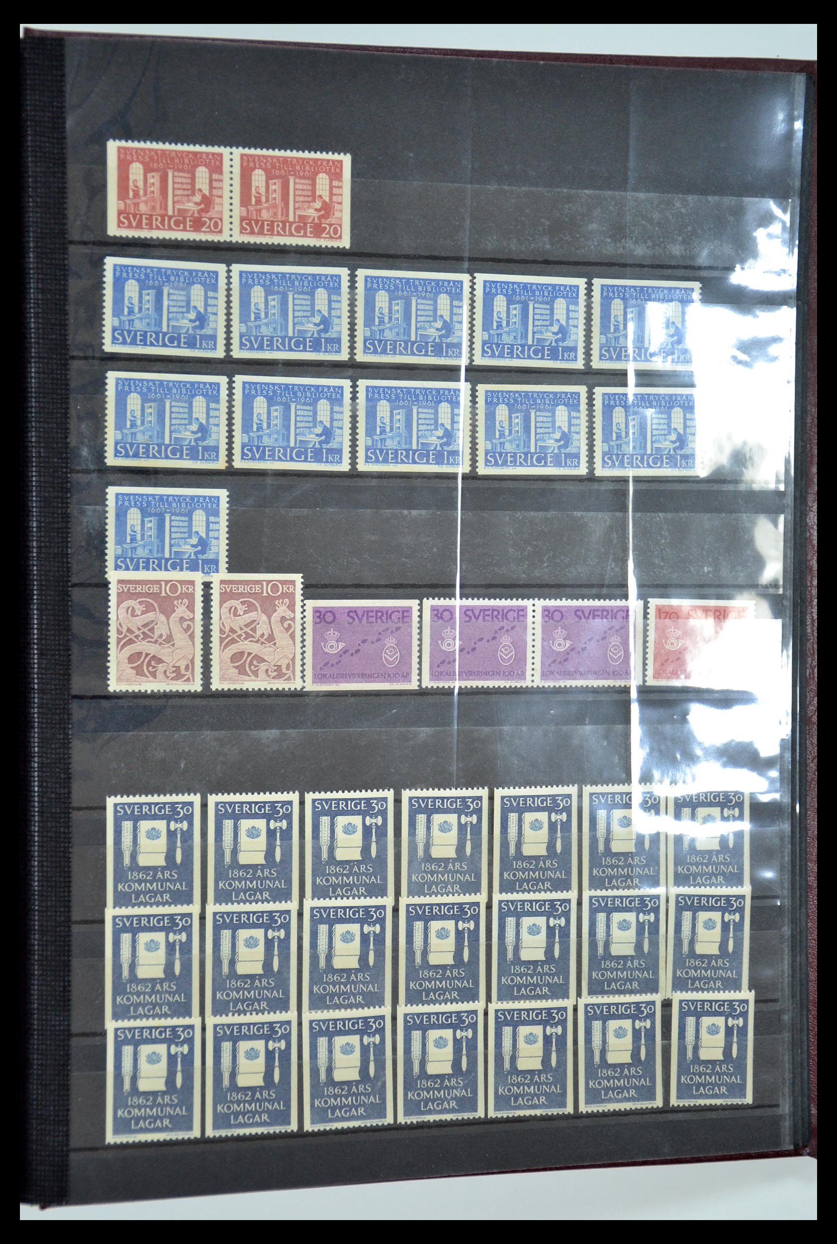 35110 128 - Postzegelverzameling 35110 Zweden 1891-1980.