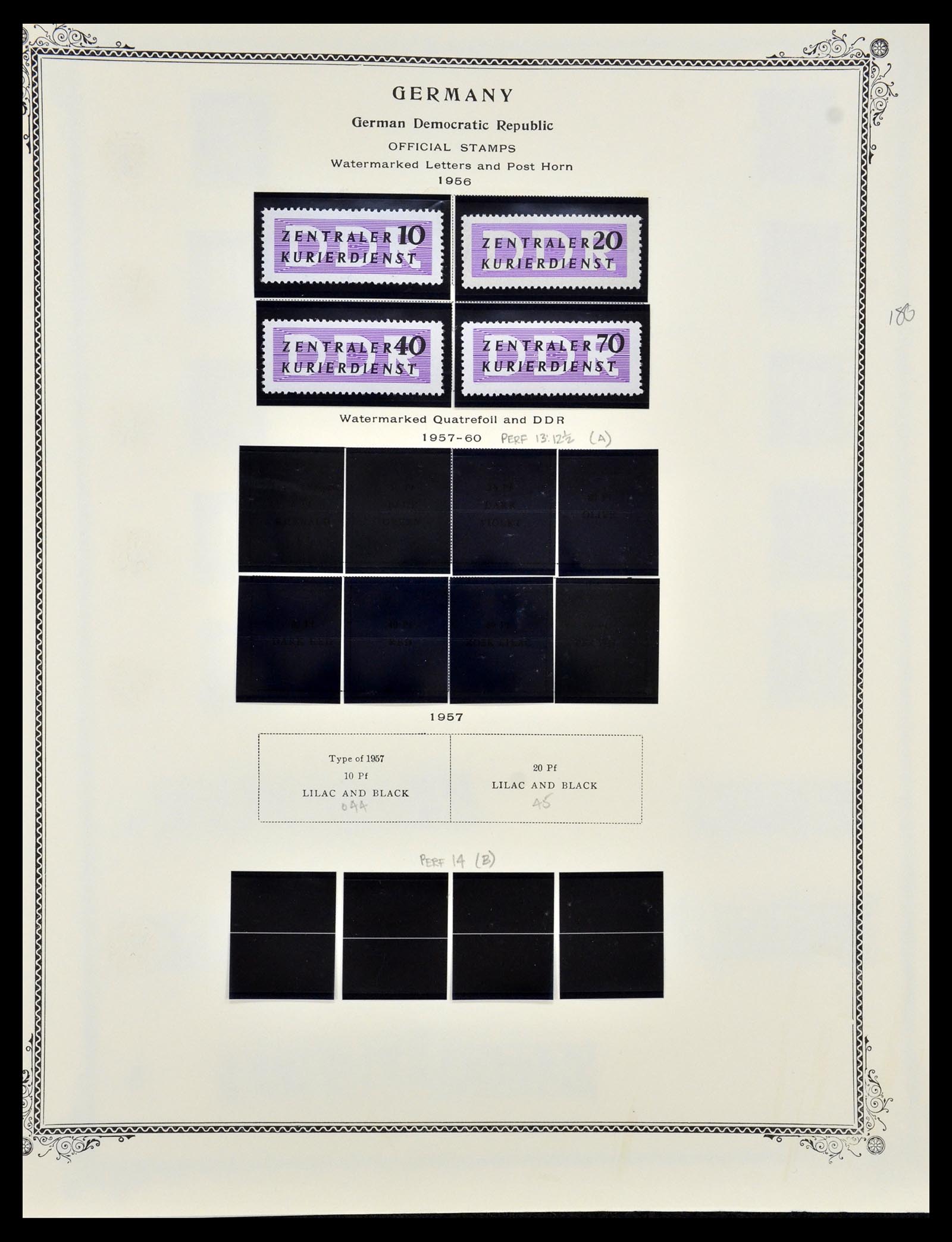 35112 010 - Postzegelverzameling 35112 DDR dienst 1954-1966.