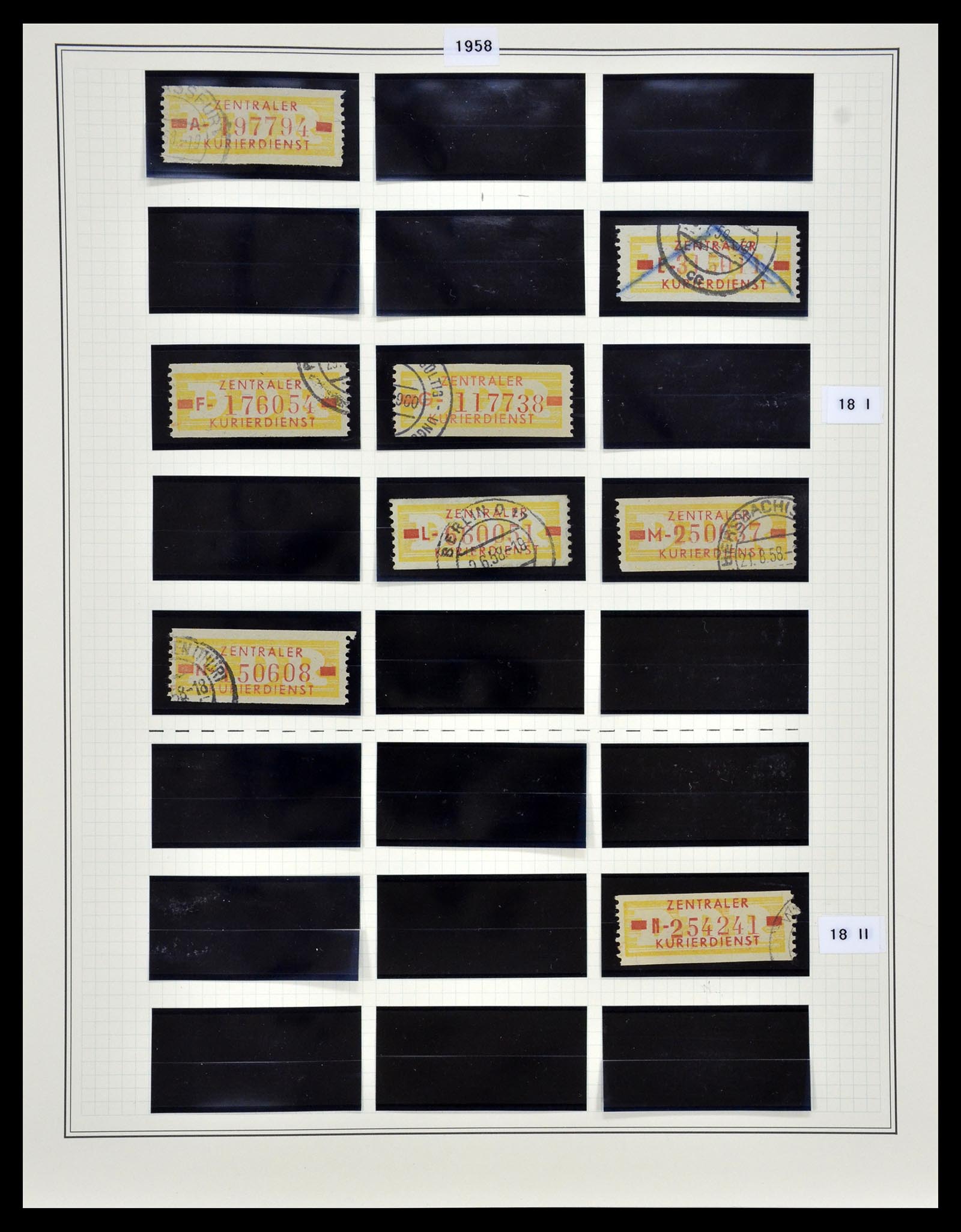 35112 027 - Postzegelverzameling 35112 DDR dienst 1954-1966.