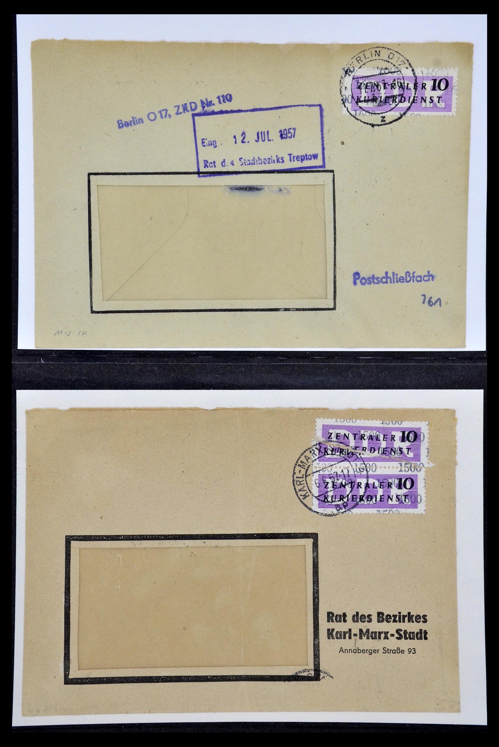 35112 032 - Postzegelverzameling 35112 DDR dienst 1954-1966.