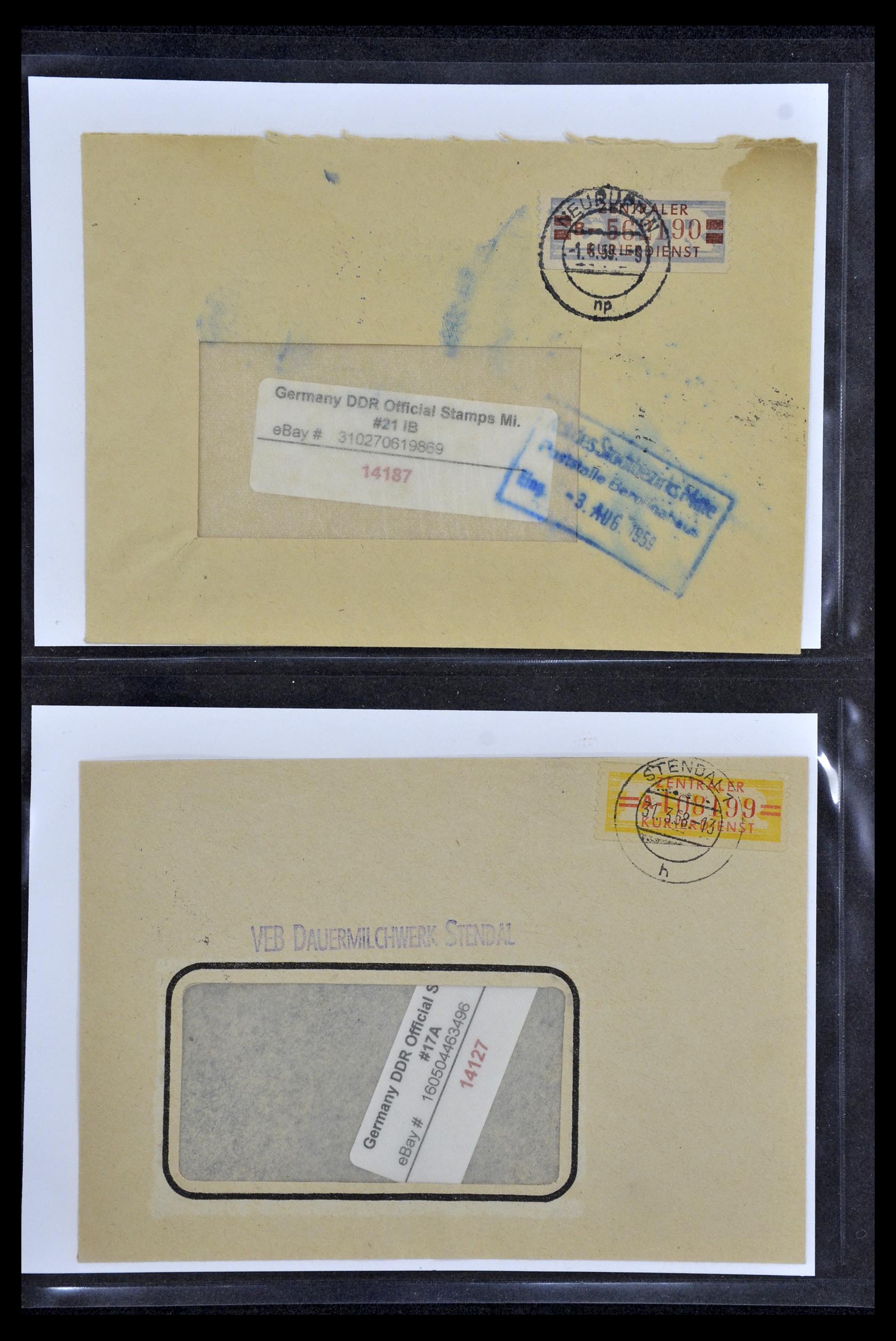 35112 039 - Postzegelverzameling 35112 DDR dienst 1954-1966.