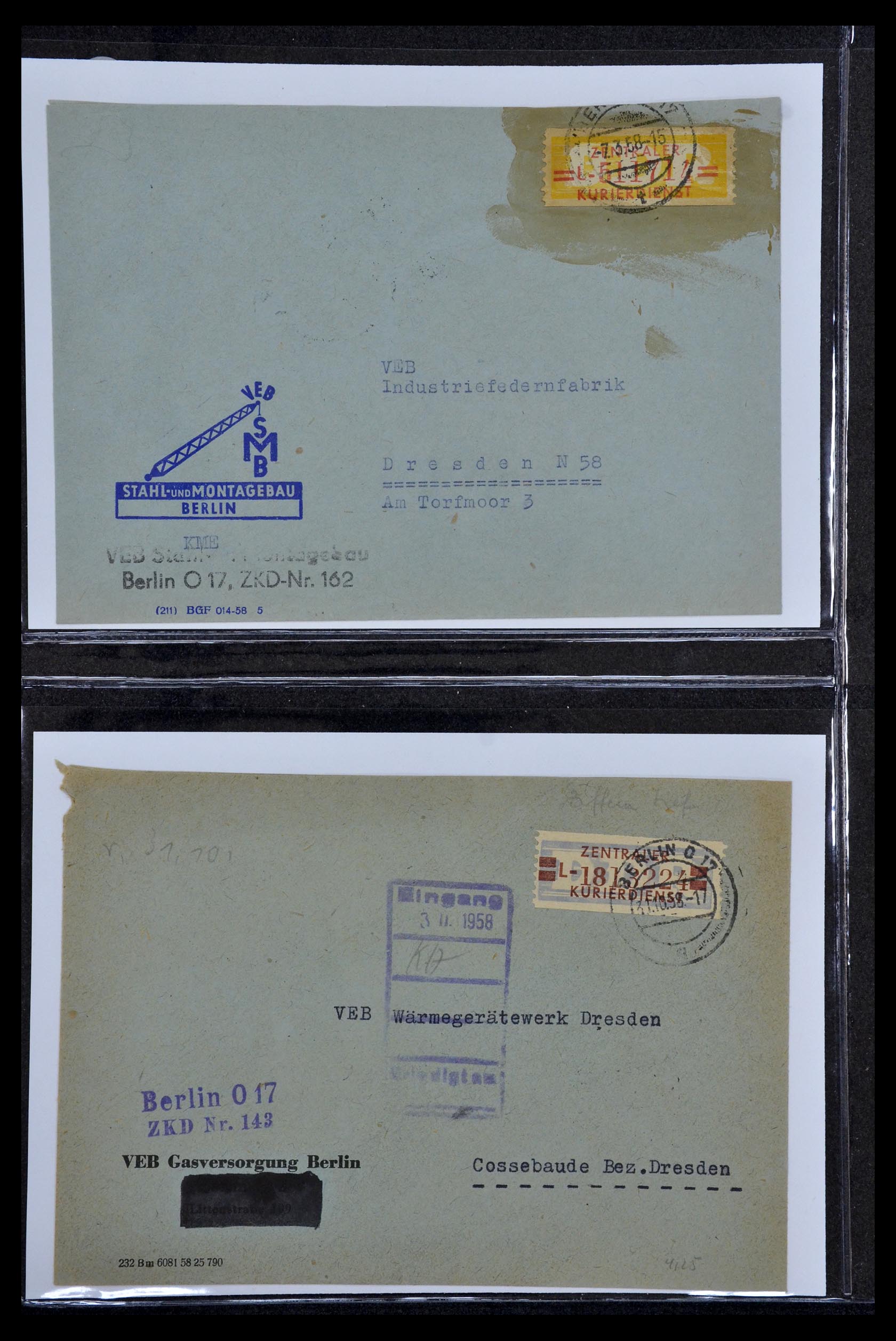 35112 041 - Stamp Collection 35112 GDR service 1954-1966.