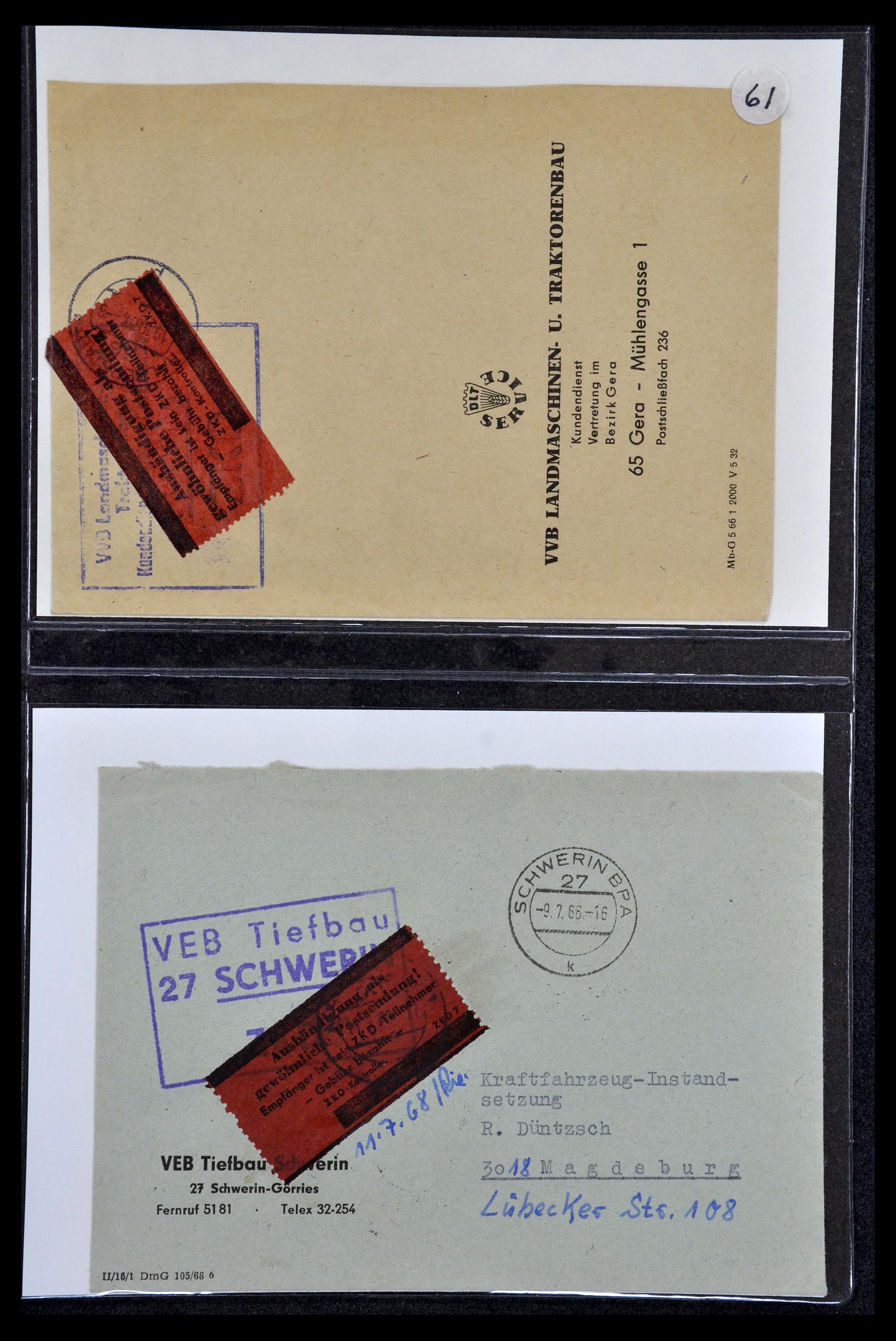 35112 052 - Stamp Collection 35112 GDR service 1954-1966.