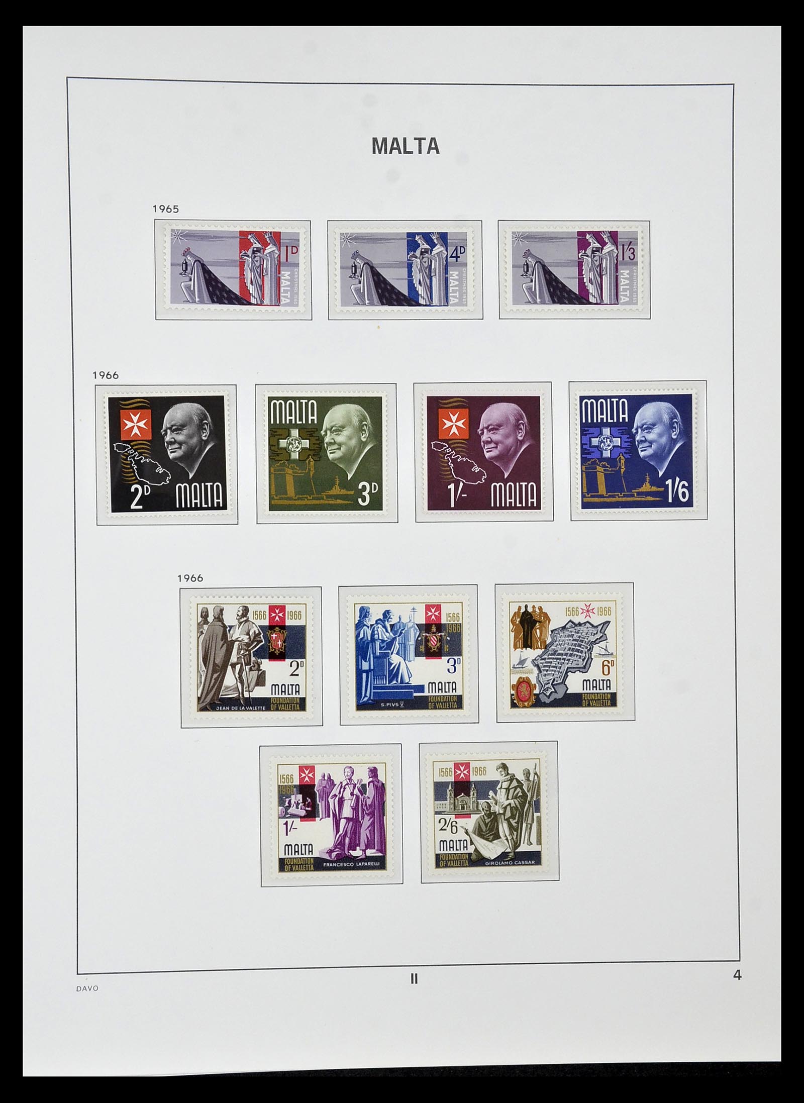 35114 004 - Postzegelverzameling 35114 Malta 1964-2005.