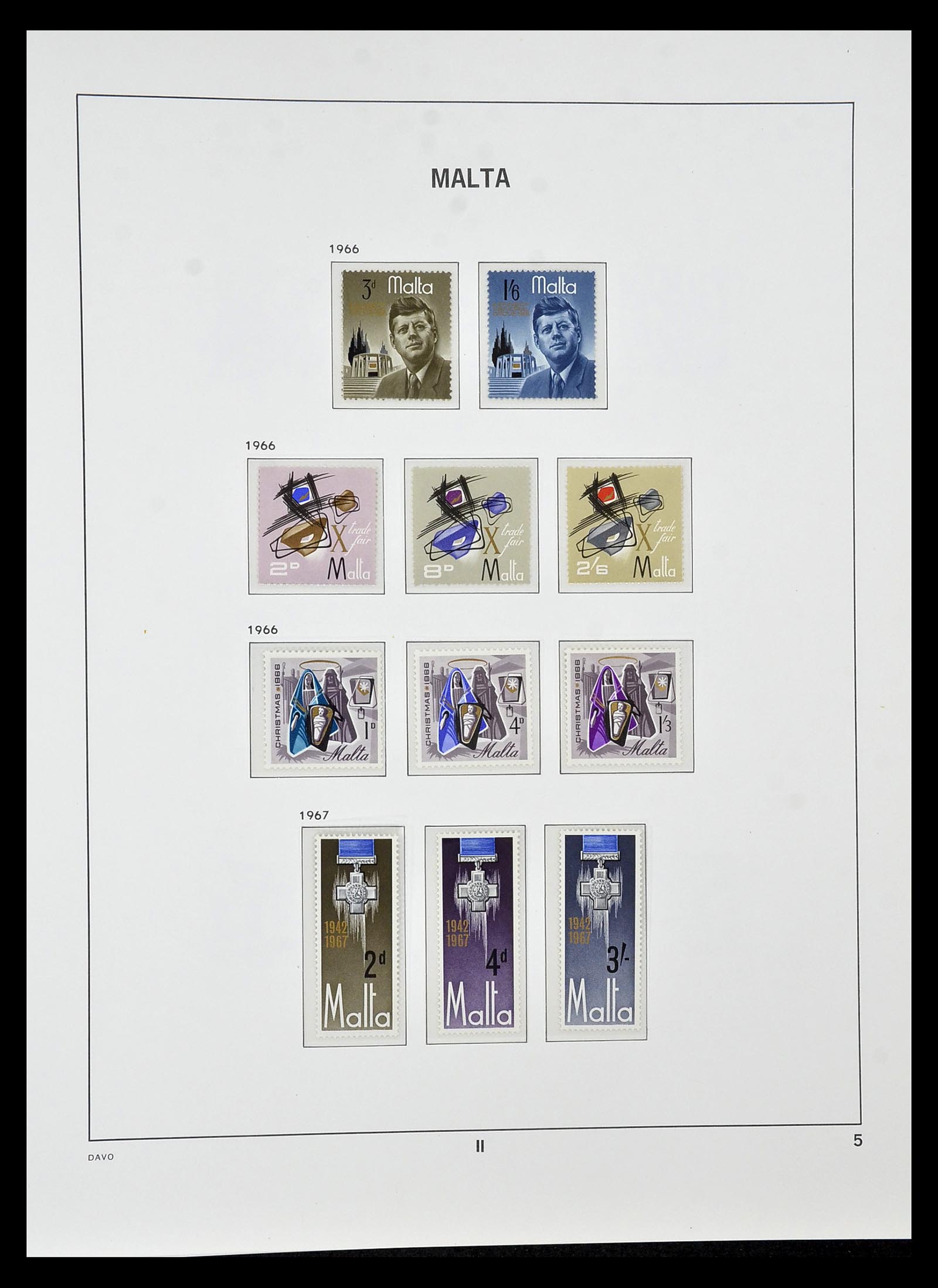 35114 005 - Postzegelverzameling 35114 Malta 1964-2005.
