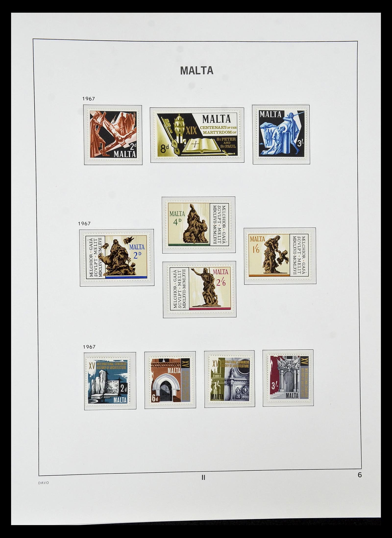 35114 006 - Postzegelverzameling 35114 Malta 1964-2005.