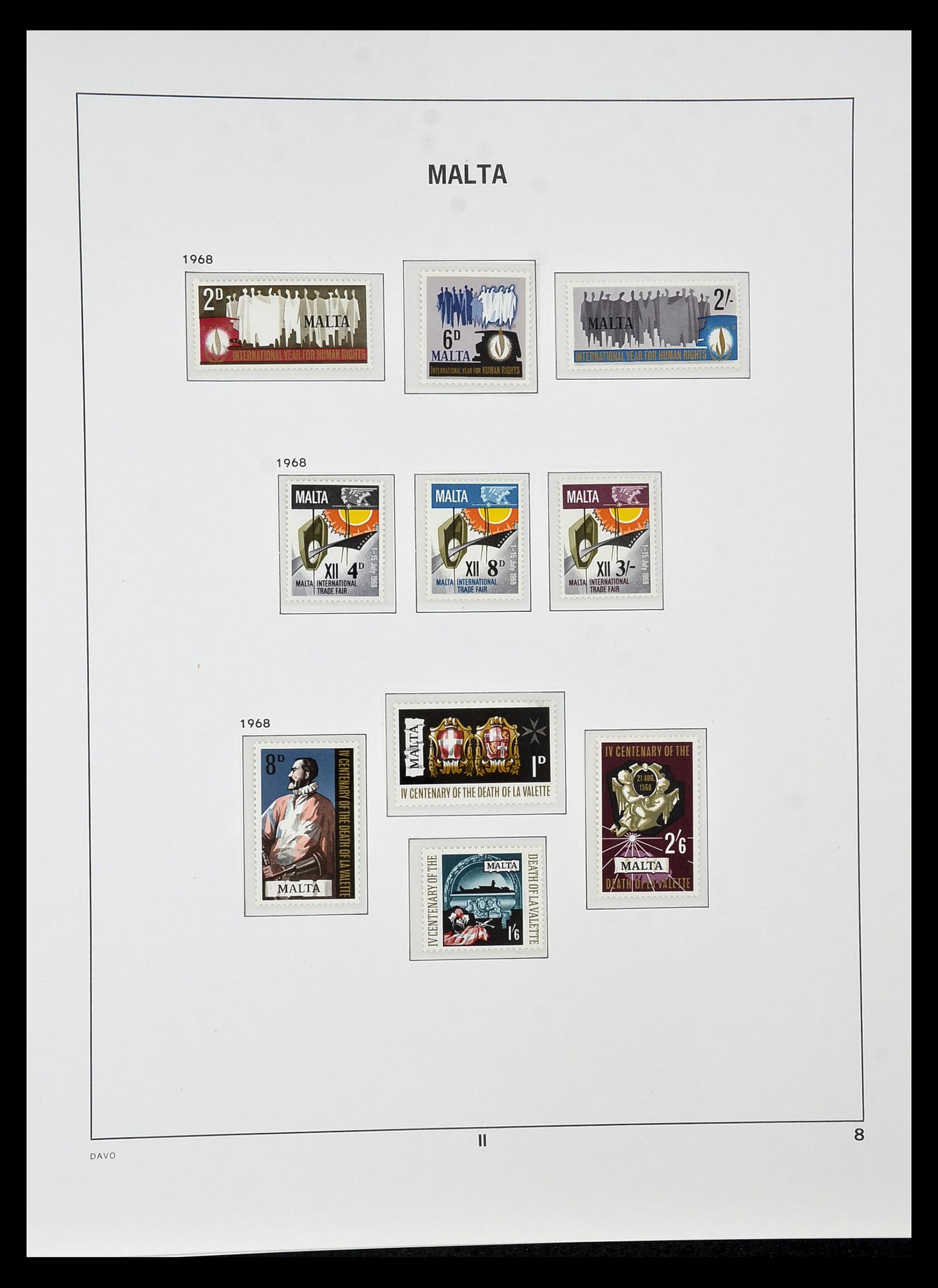 35114 008 - Postzegelverzameling 35114 Malta 1964-2005.