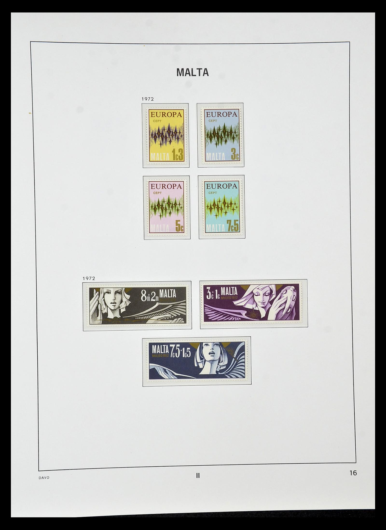 35114 016 - Postzegelverzameling 35114 Malta 1964-2005.