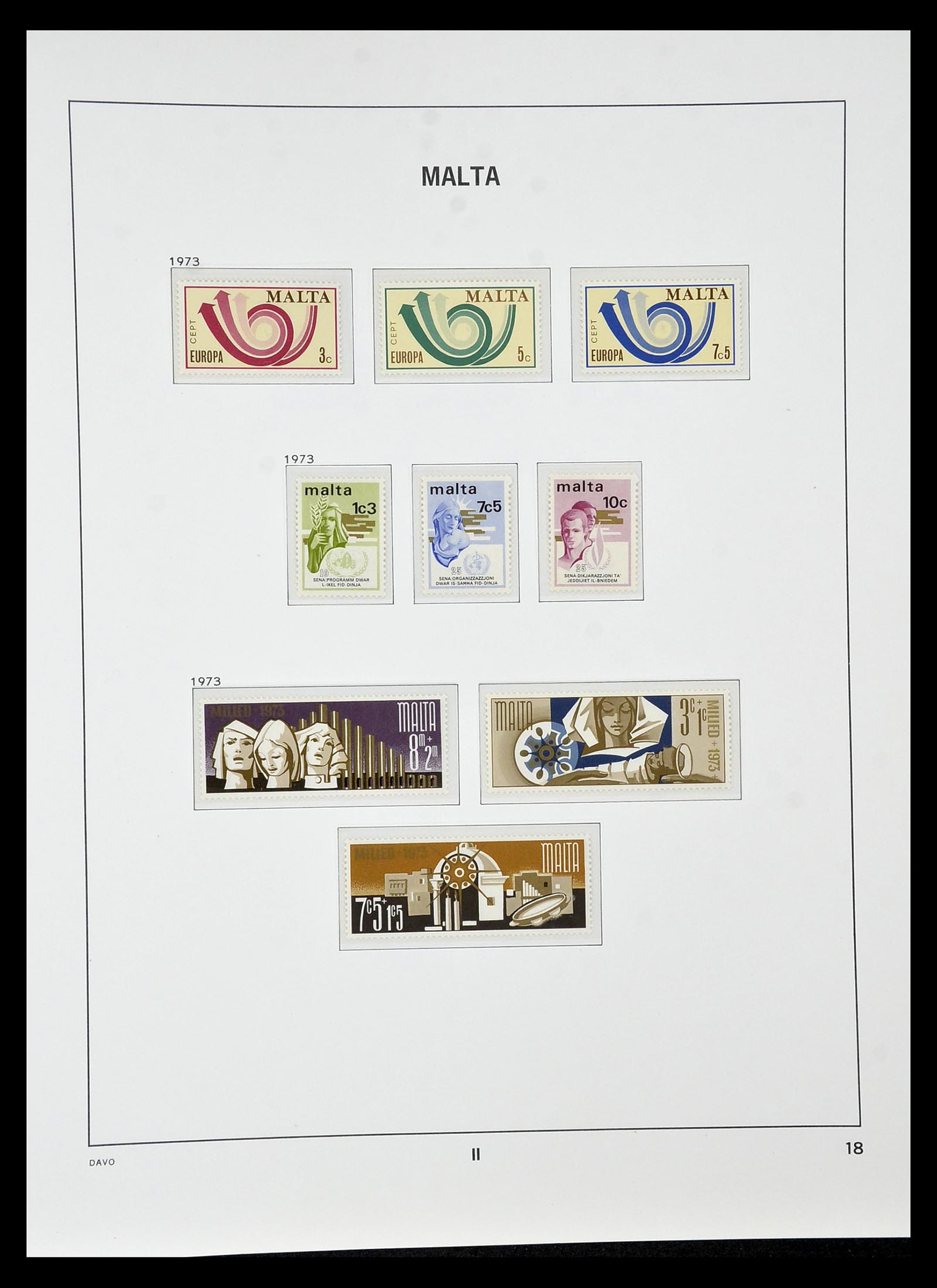 35114 018 - Postzegelverzameling 35114 Malta 1964-2005.