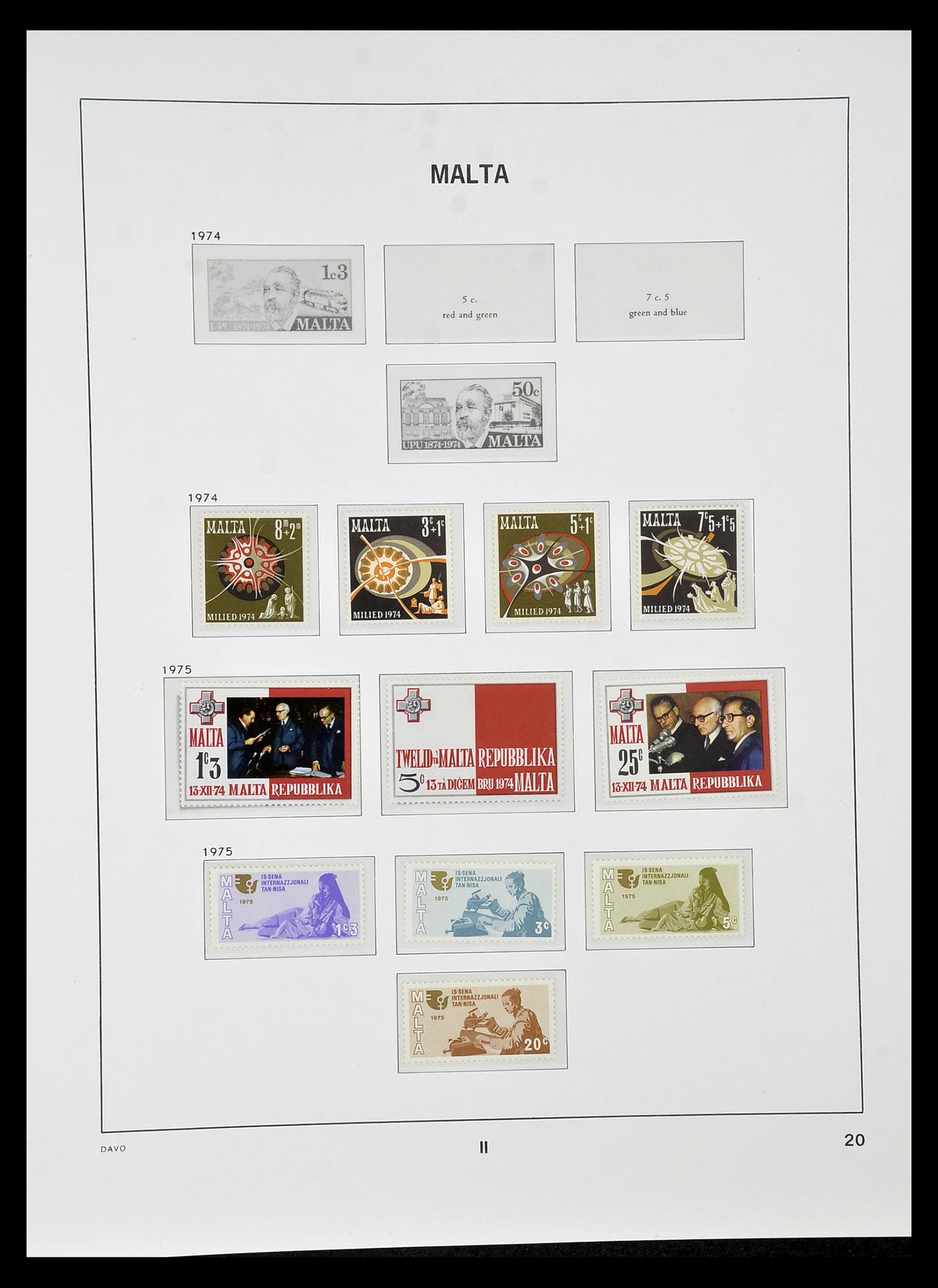 35114 020 - Postzegelverzameling 35114 Malta 1964-2005.