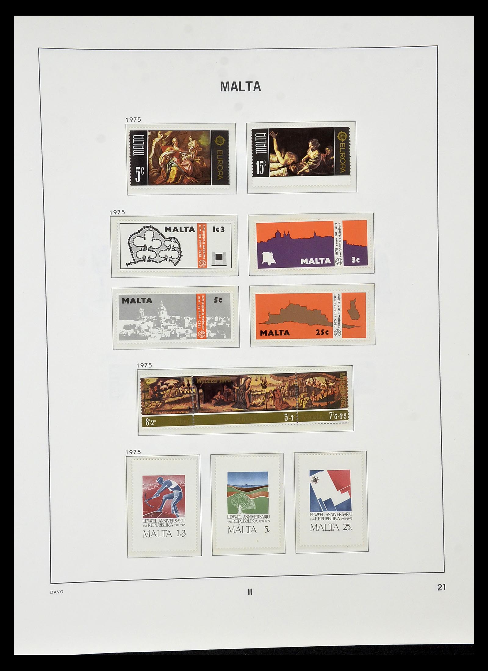 35114 021 - Postzegelverzameling 35114 Malta 1964-2005.