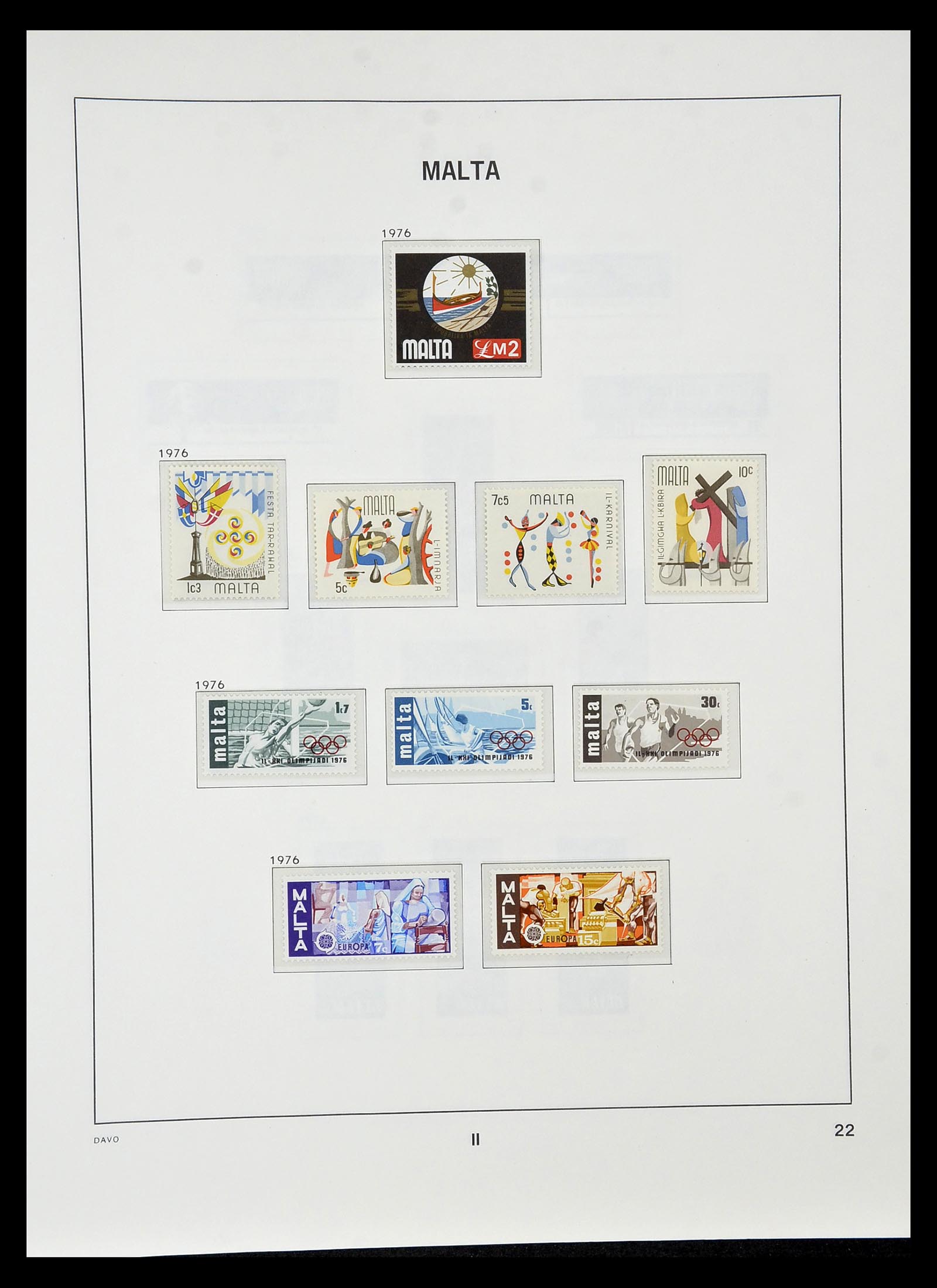 35114 022 - Postzegelverzameling 35114 Malta 1964-2005.