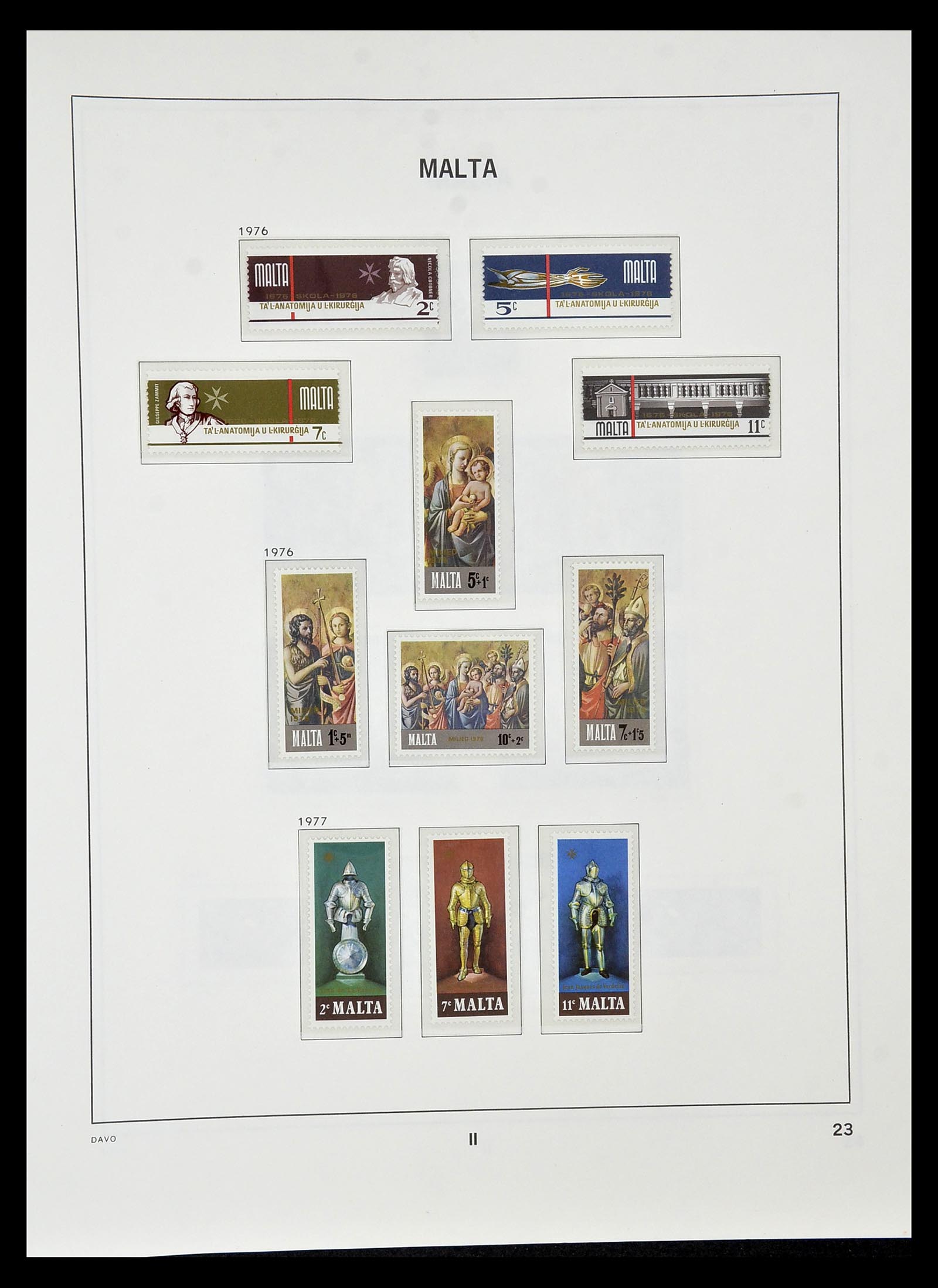 35114 023 - Postzegelverzameling 35114 Malta 1964-2005.
