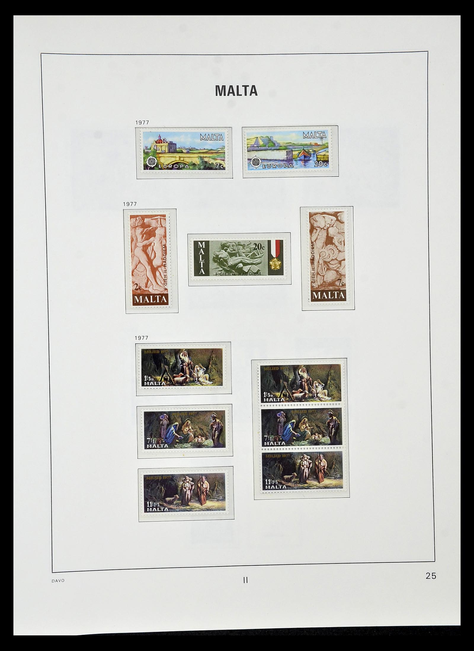 35114 025 - Postzegelverzameling 35114 Malta 1964-2005.