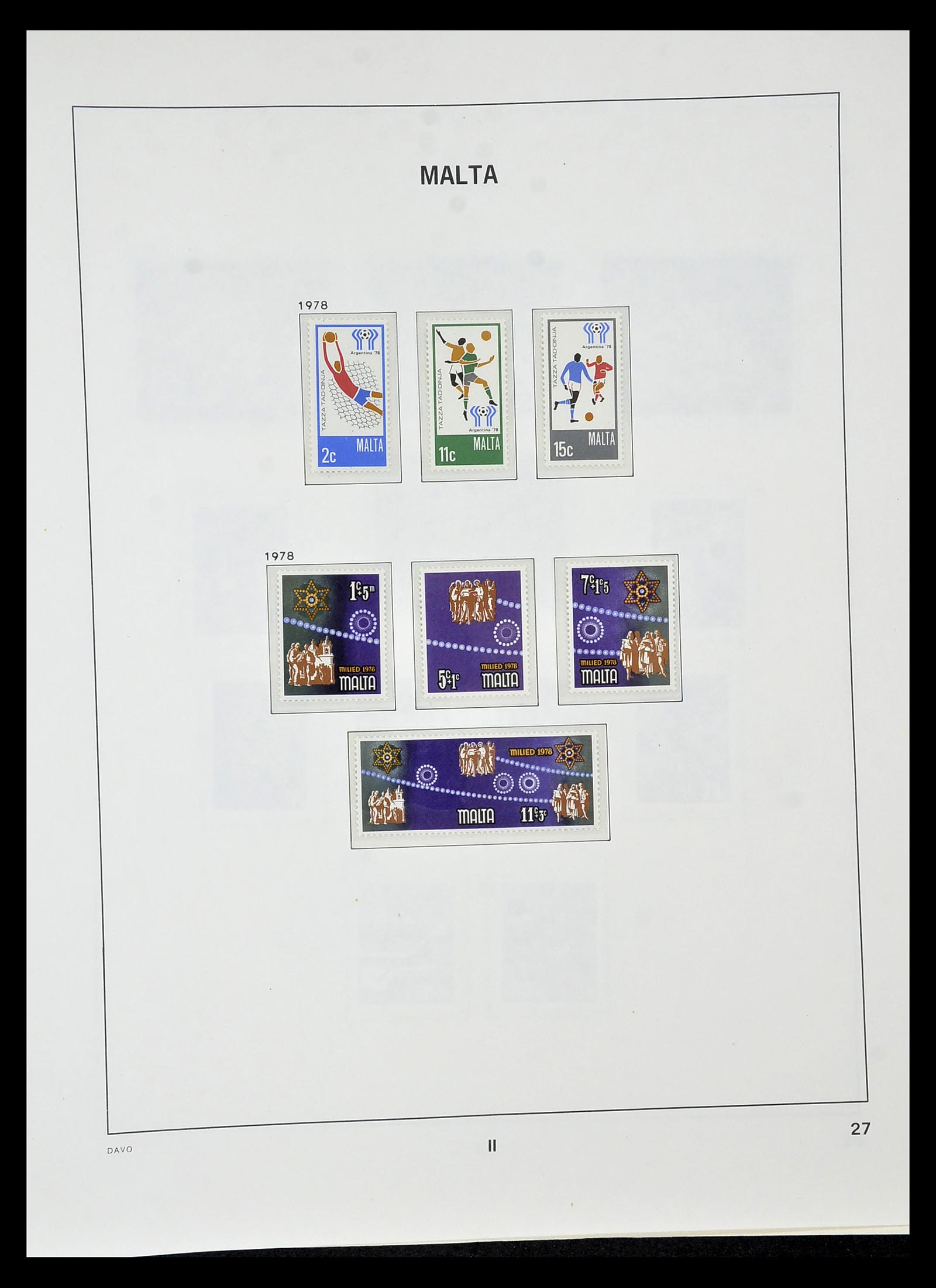35114 027 - Postzegelverzameling 35114 Malta 1964-2005.
