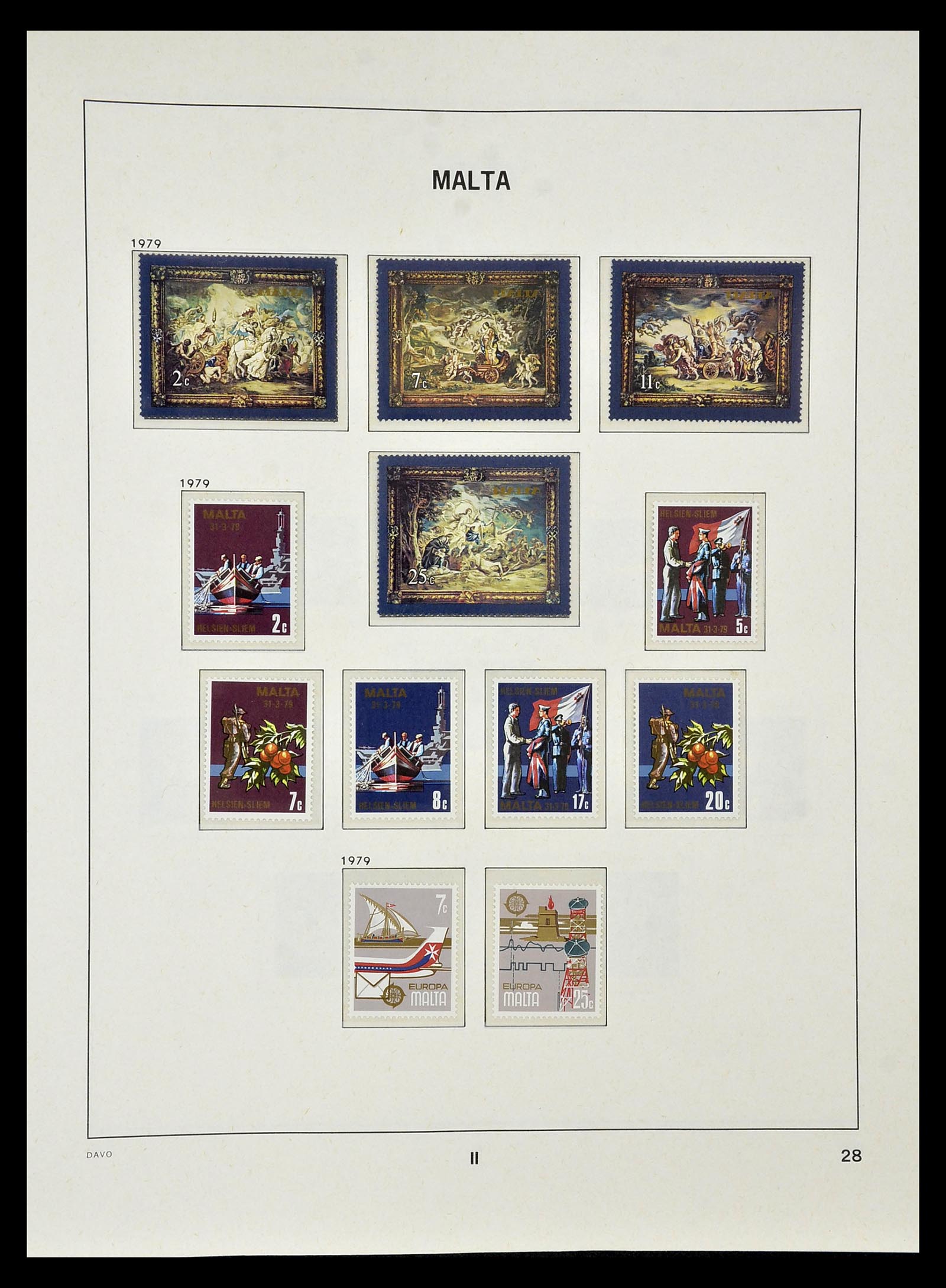 35114 028 - Postzegelverzameling 35114 Malta 1964-2005.