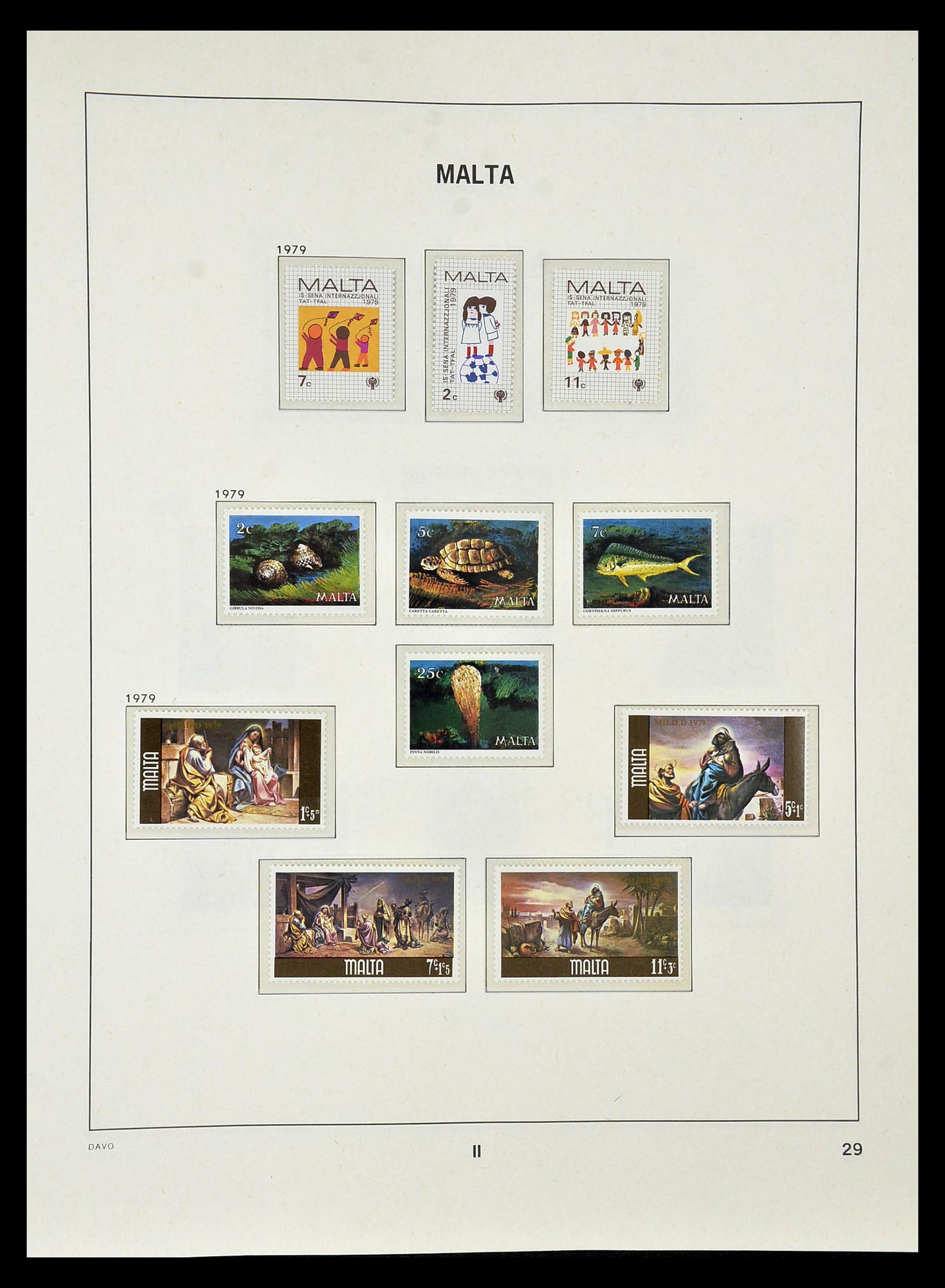 35114 029 - Postzegelverzameling 35114 Malta 1964-2005.