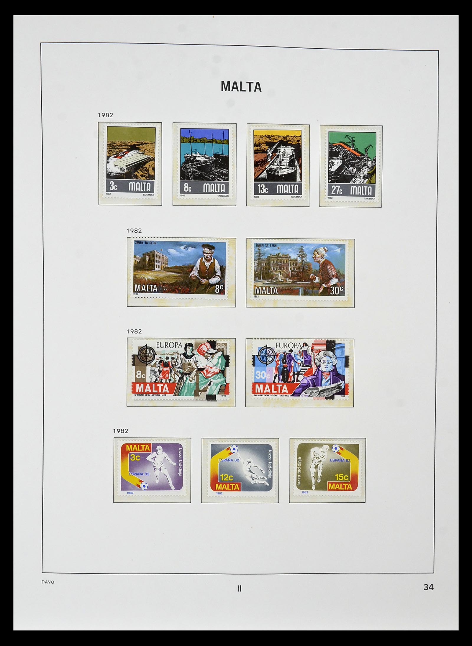 35114 051 - Postzegelverzameling 35114 Malta 1964-2005.