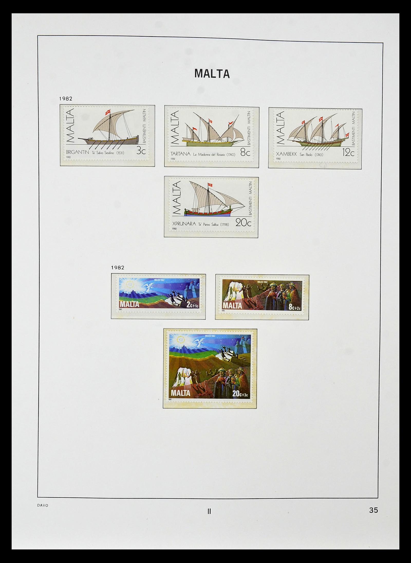 35114 052 - Postzegelverzameling 35114 Malta 1964-2005.
