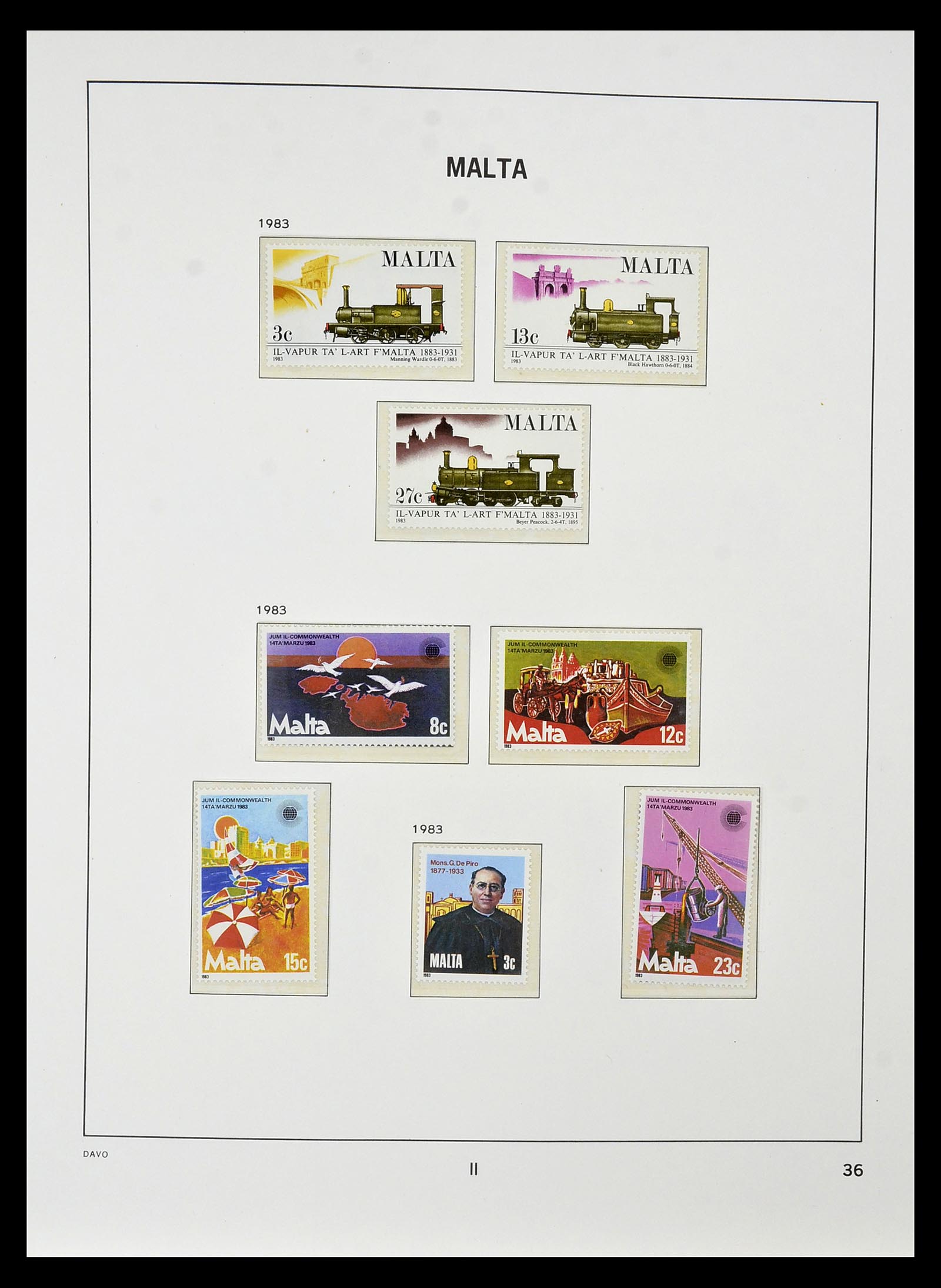 35114 053 - Postzegelverzameling 35114 Malta 1964-2005.