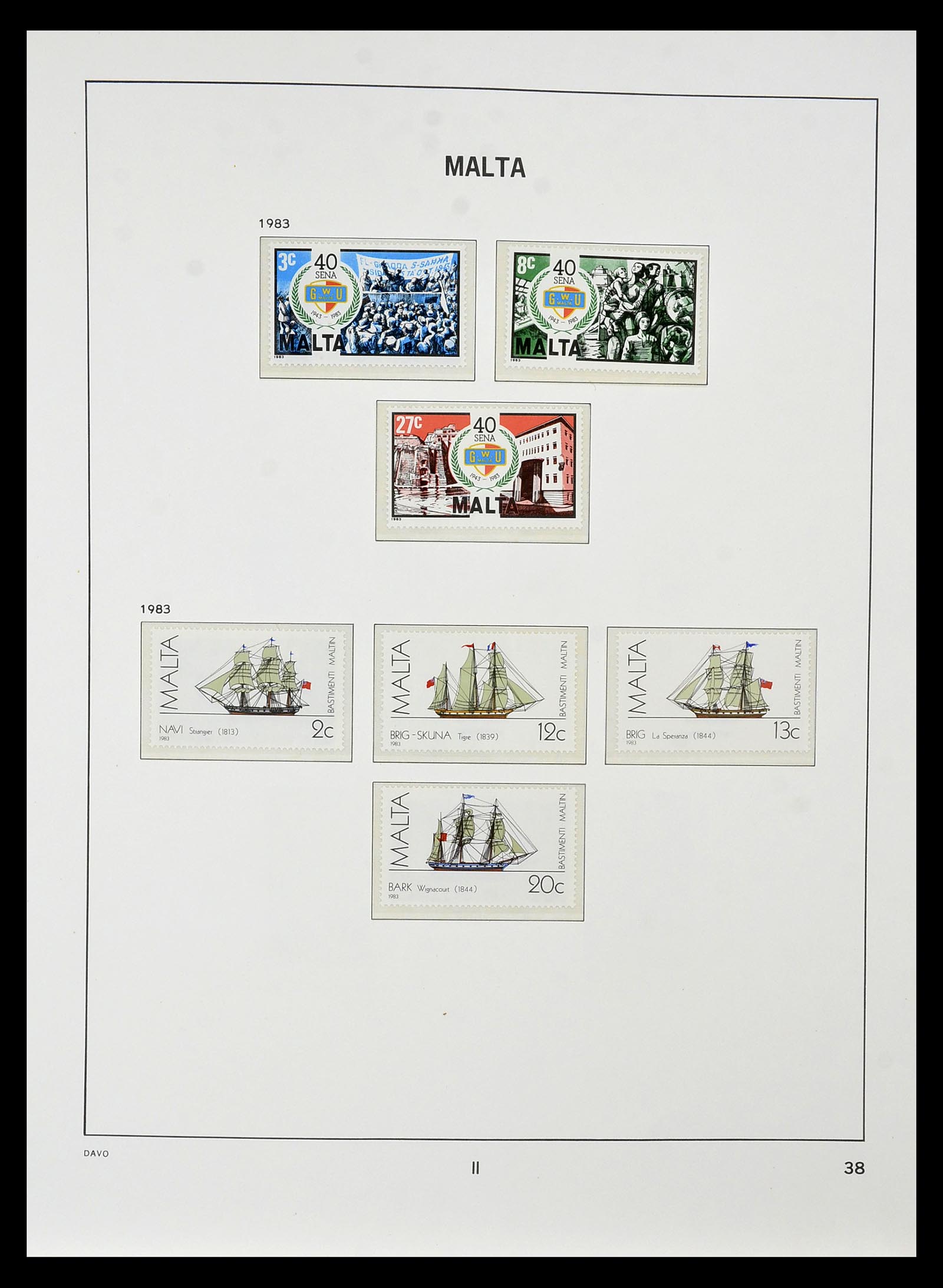 35114 055 - Postzegelverzameling 35114 Malta 1964-2005.