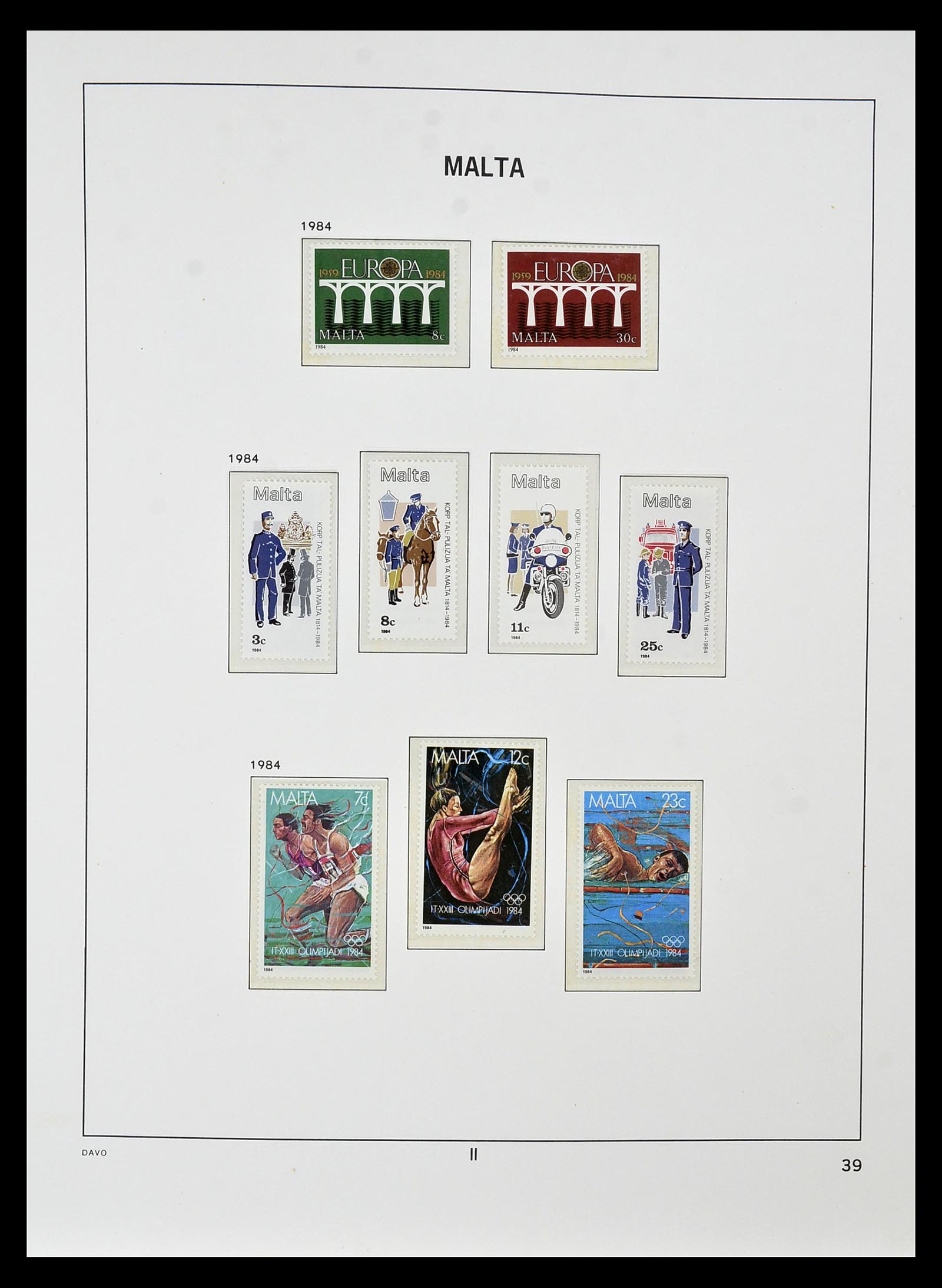35114 056 - Postzegelverzameling 35114 Malta 1964-2005.