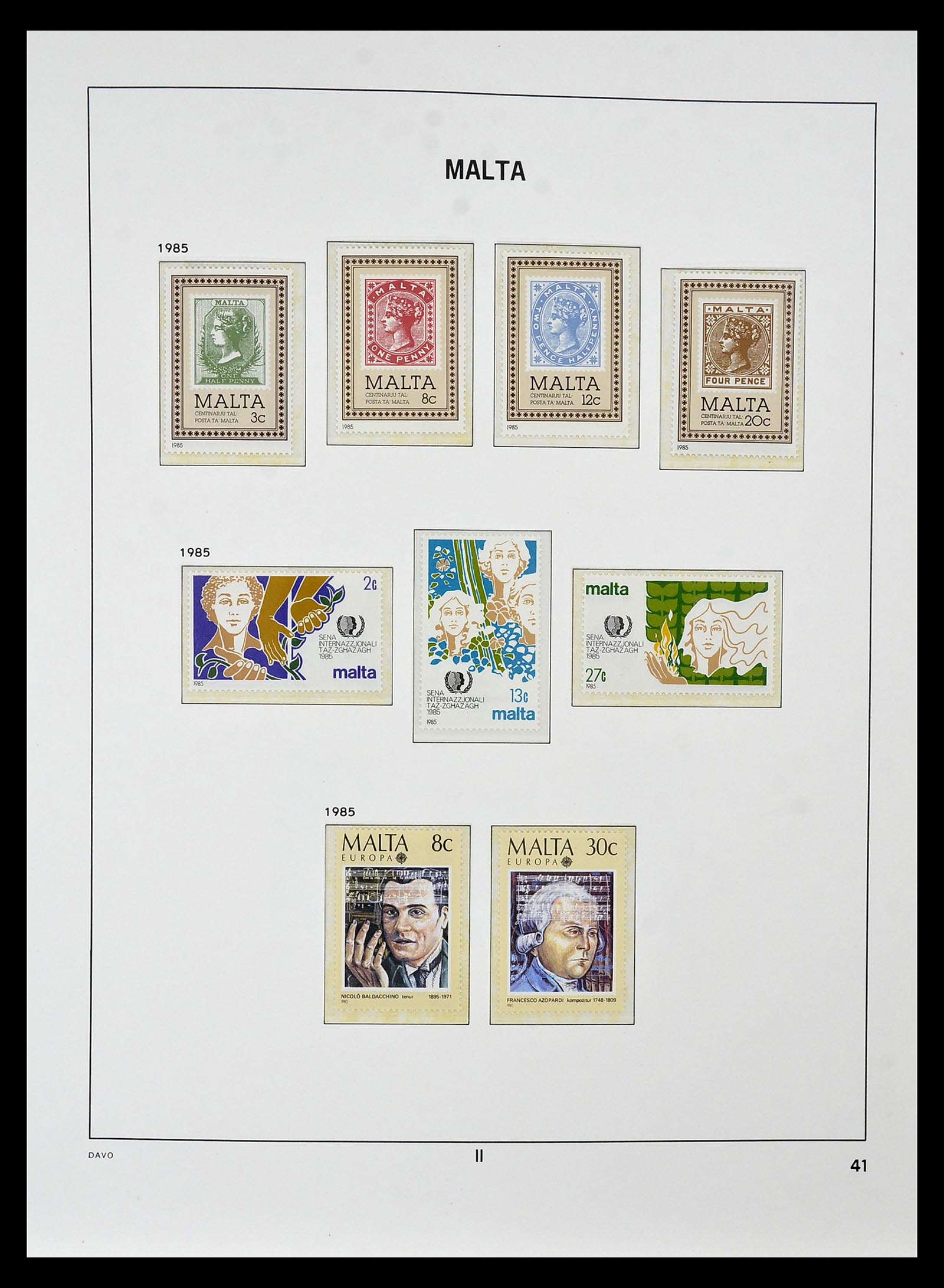 35114 058 - Postzegelverzameling 35114 Malta 1964-2005.