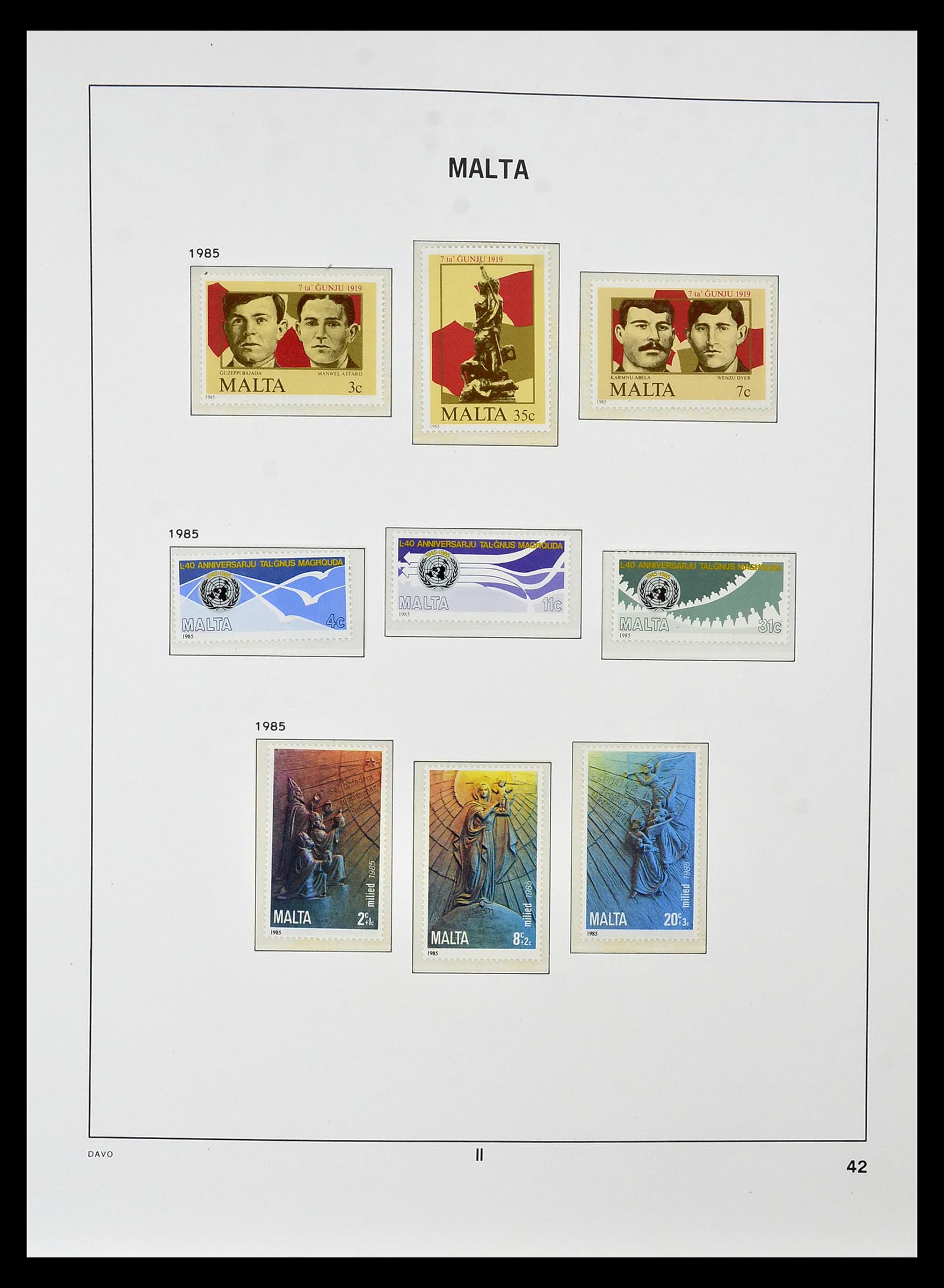 35114 059 - Postzegelverzameling 35114 Malta 1964-2005.