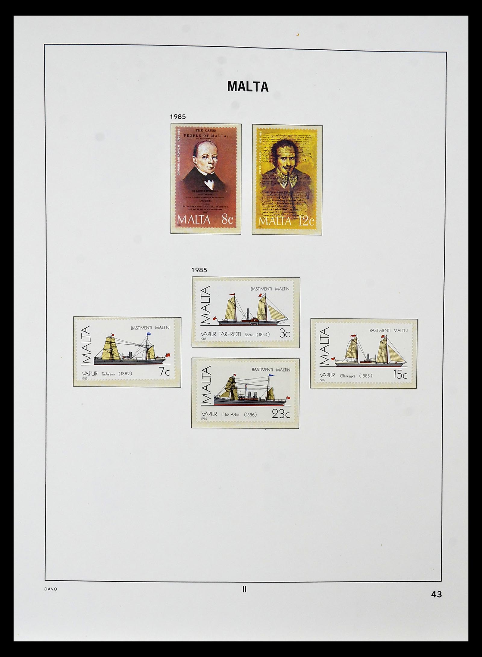 35114 060 - Postzegelverzameling 35114 Malta 1964-2005.