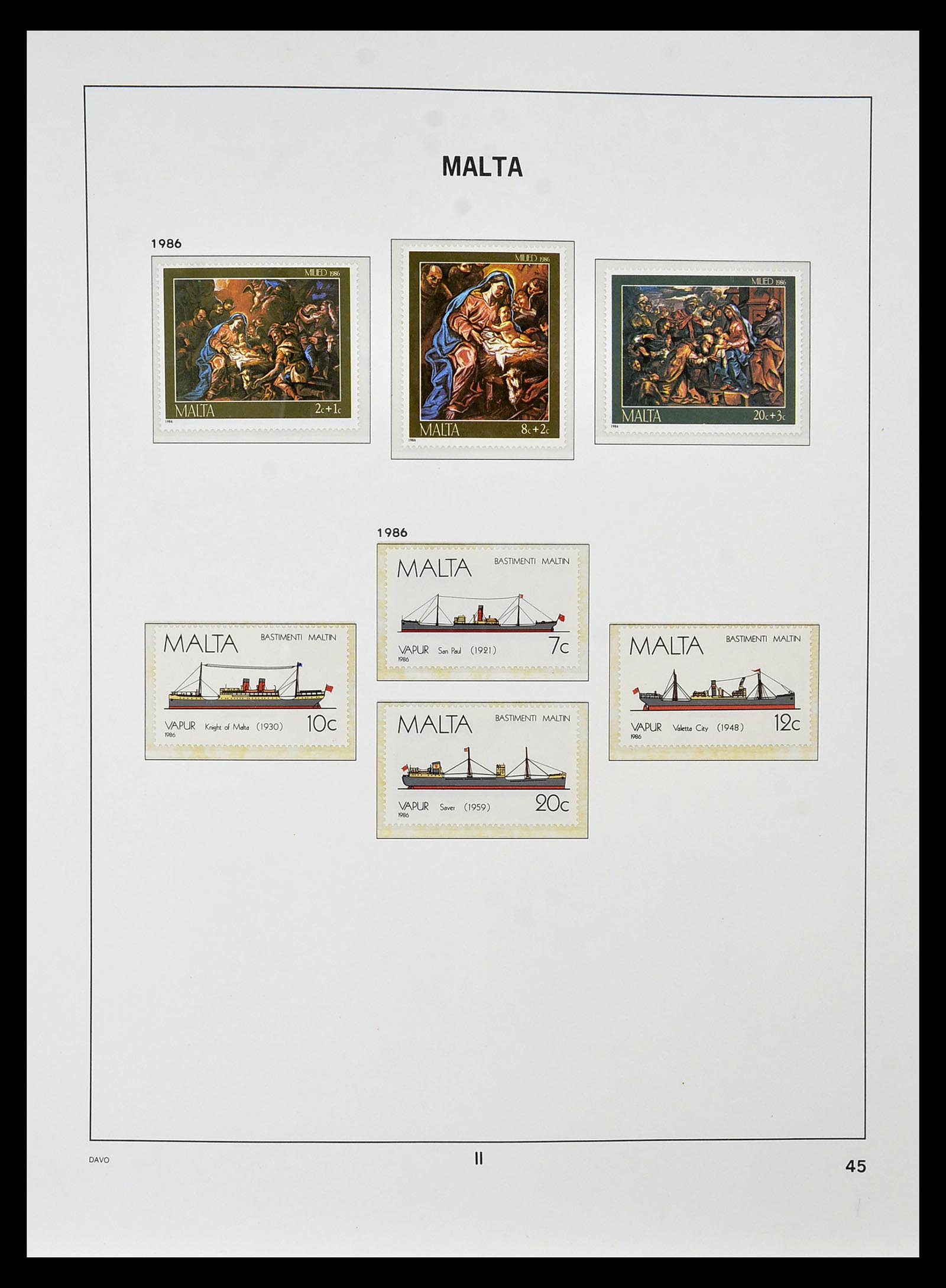 35114 062 - Postzegelverzameling 35114 Malta 1964-2005.