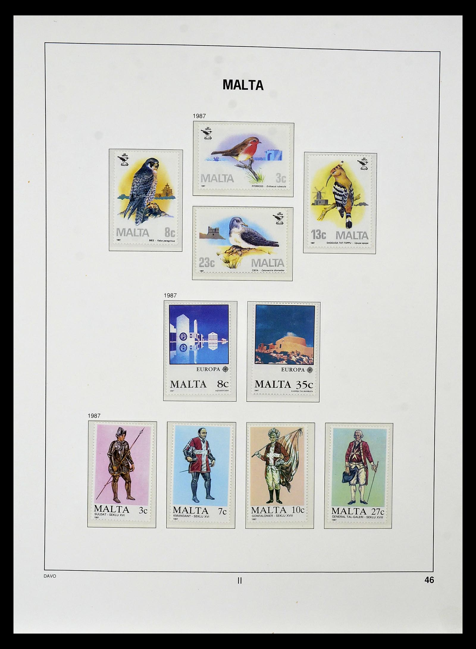 35114 063 - Postzegelverzameling 35114 Malta 1964-2005.