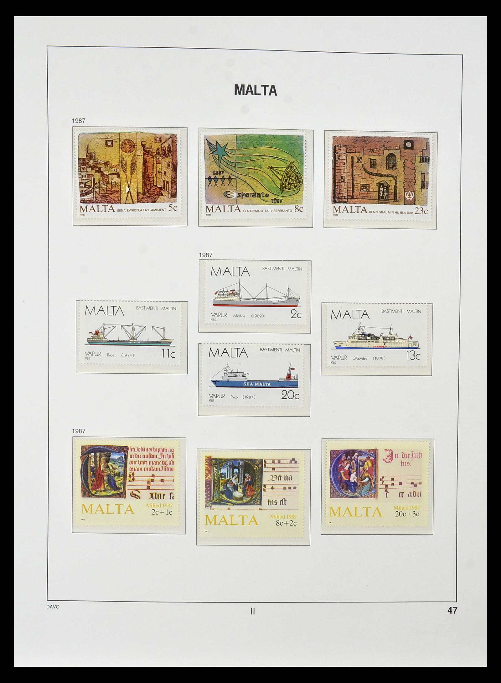 35114 064 - Postzegelverzameling 35114 Malta 1964-2005.