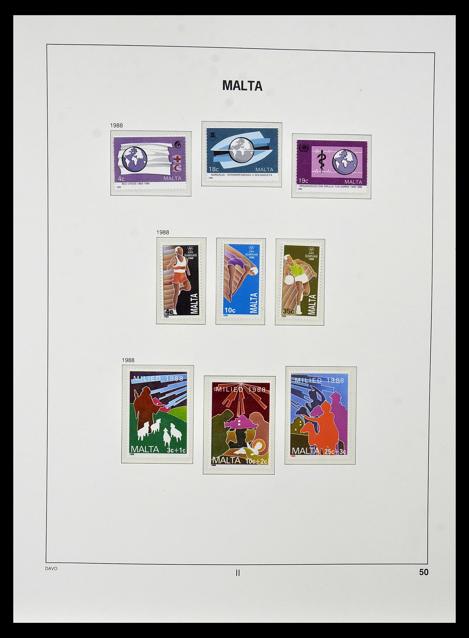 35114 067 - Postzegelverzameling 35114 Malta 1964-2005.