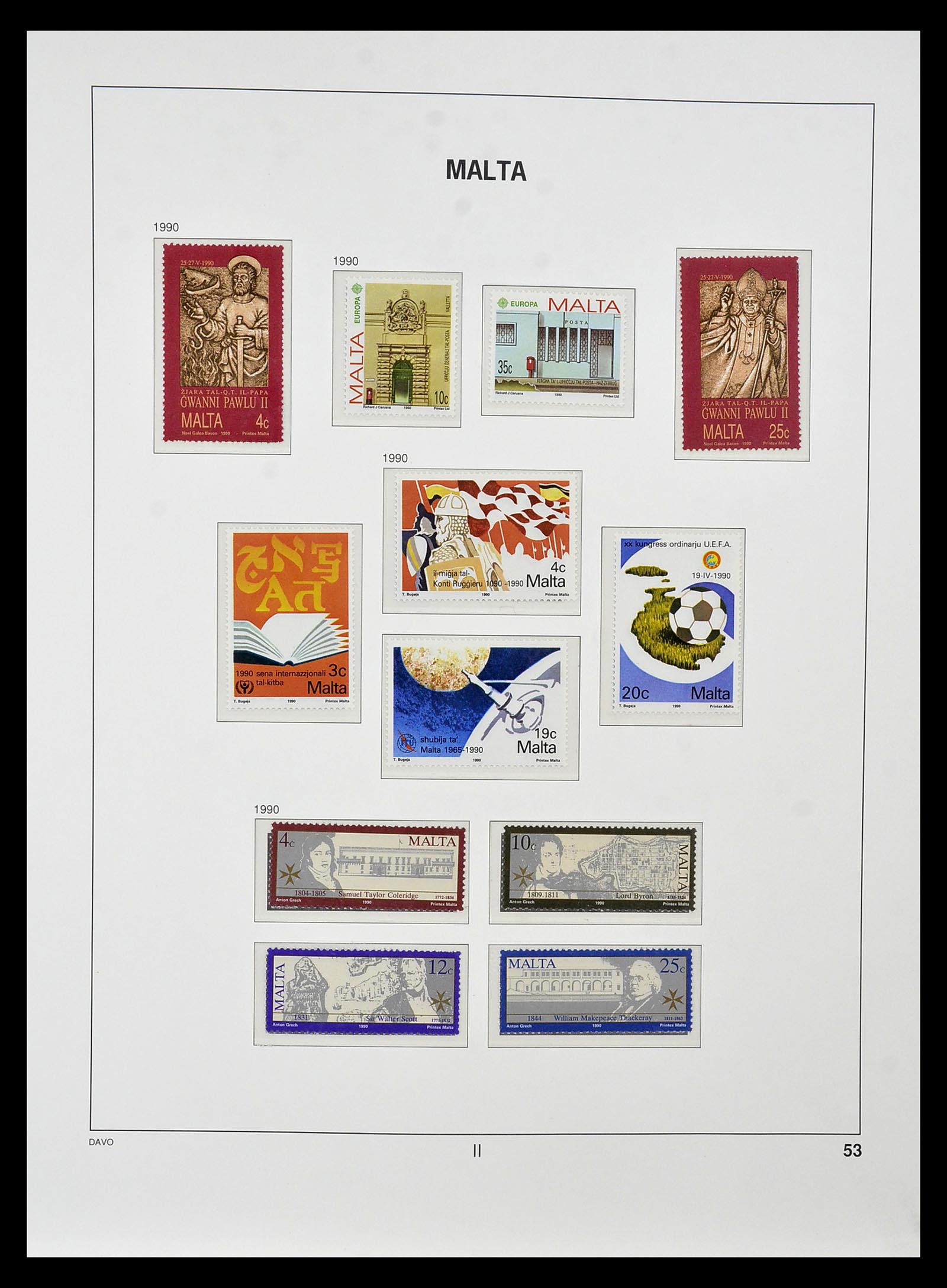 35114 070 - Postzegelverzameling 35114 Malta 1964-2005.