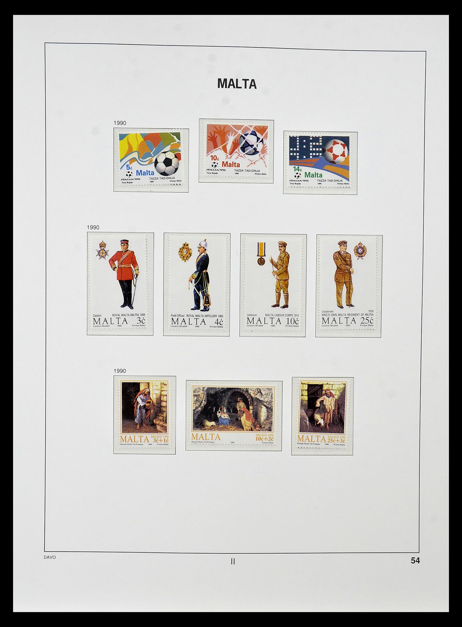 35114 071 - Postzegelverzameling 35114 Malta 1964-2005.