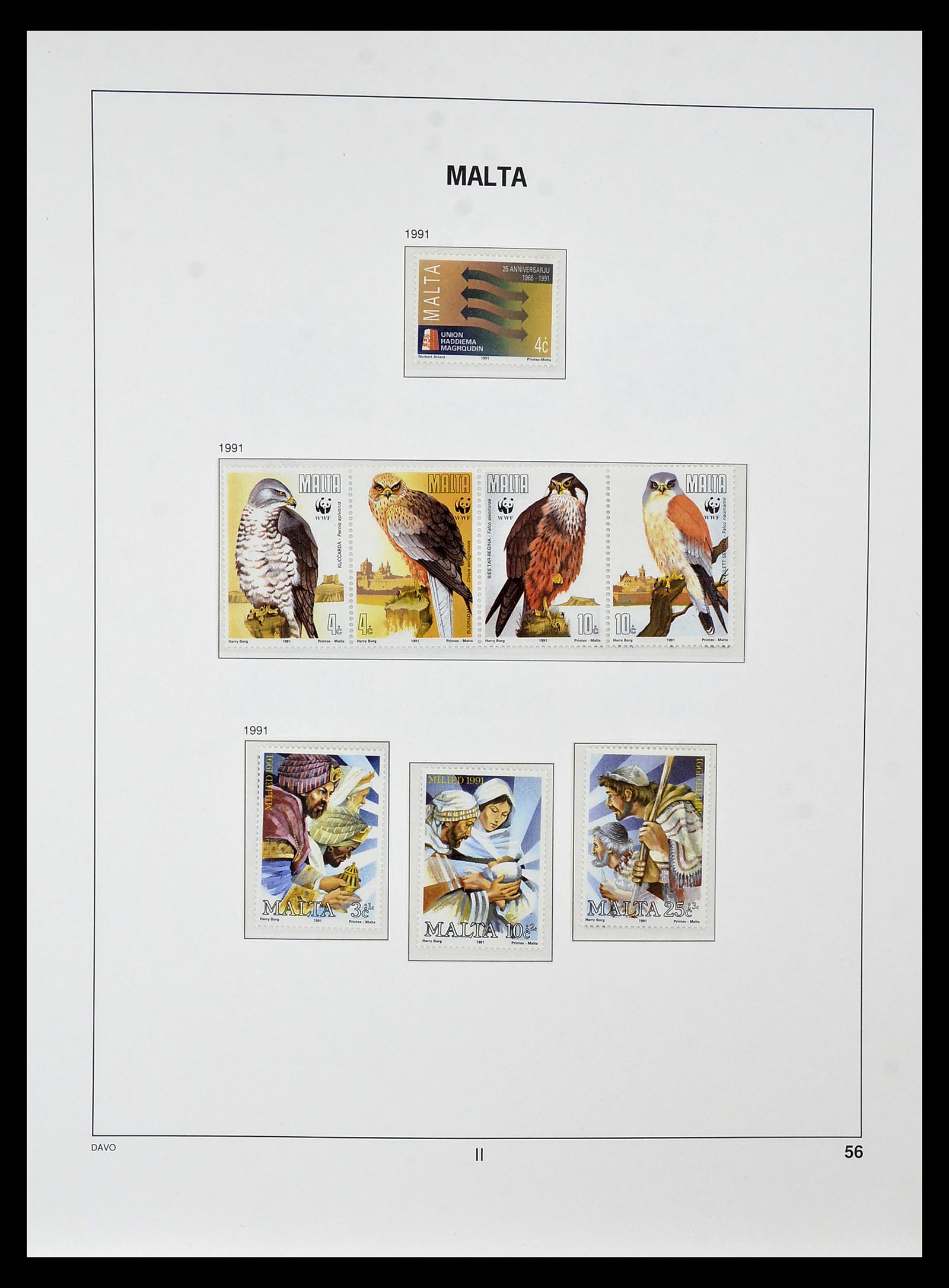 35114 073 - Postzegelverzameling 35114 Malta 1964-2005.