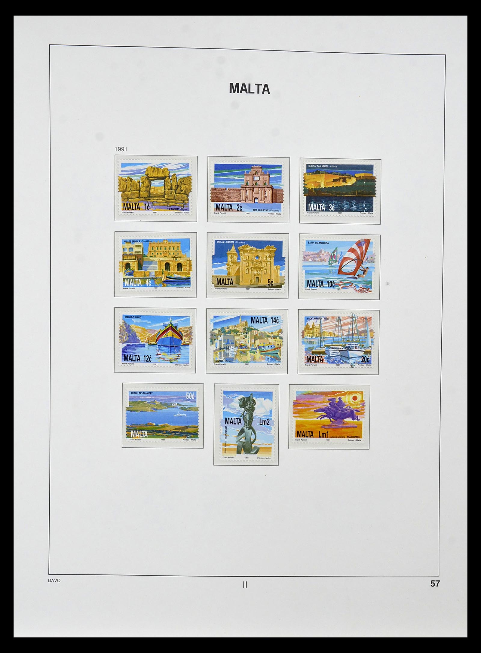 35114 074 - Postzegelverzameling 35114 Malta 1964-2005.