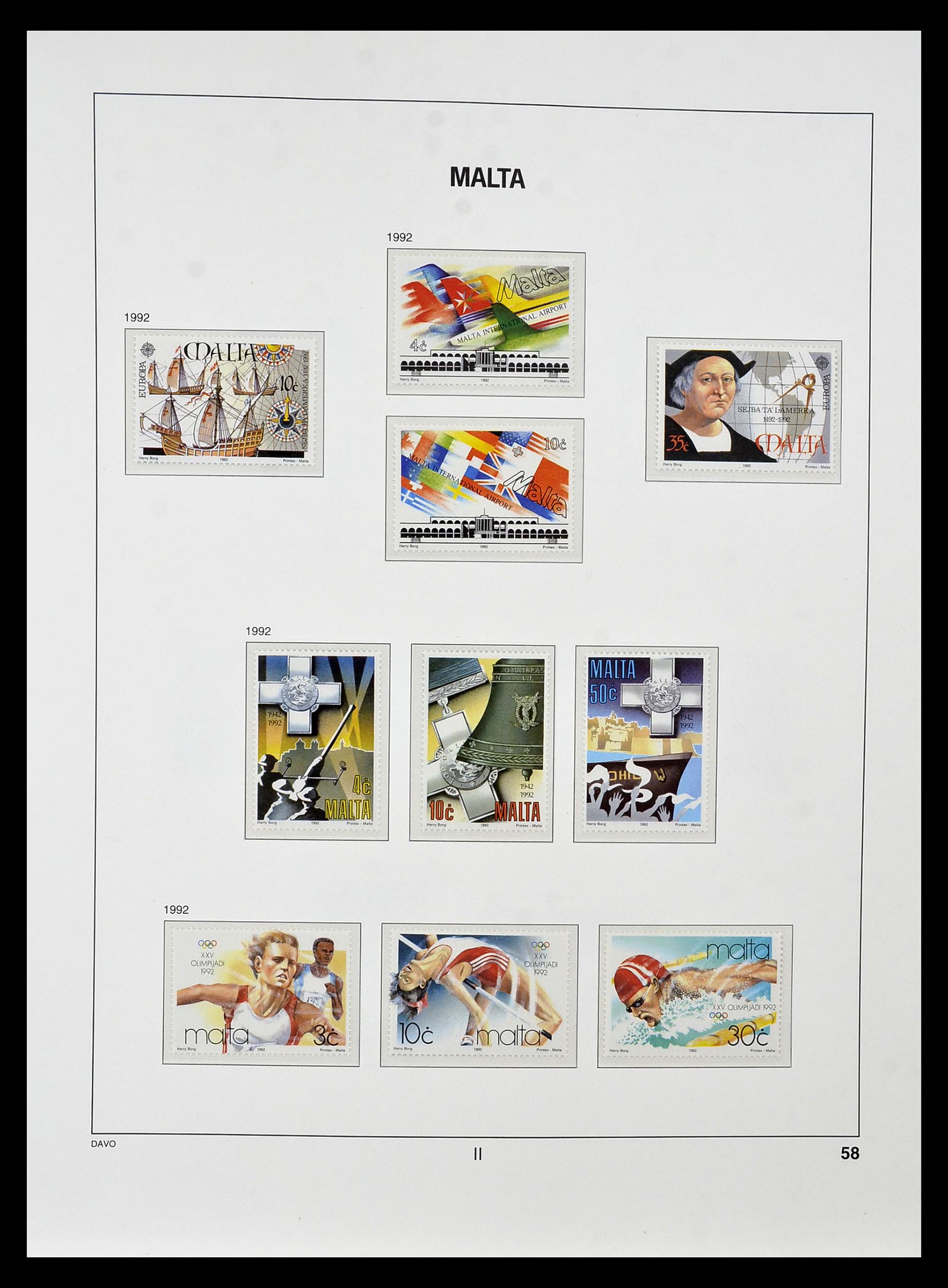 35114 075 - Postzegelverzameling 35114 Malta 1964-2005.