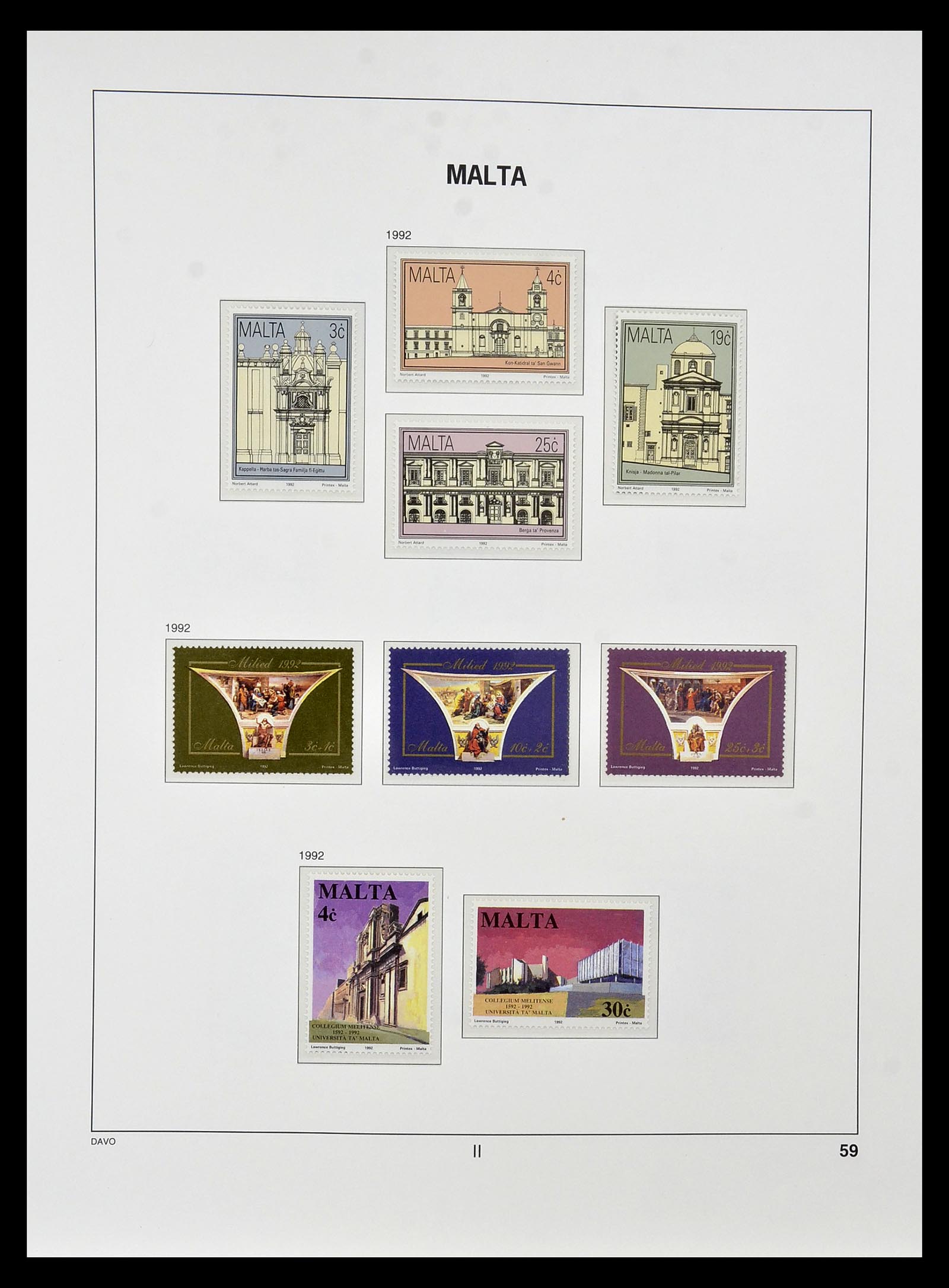 35114 076 - Postzegelverzameling 35114 Malta 1964-2005.